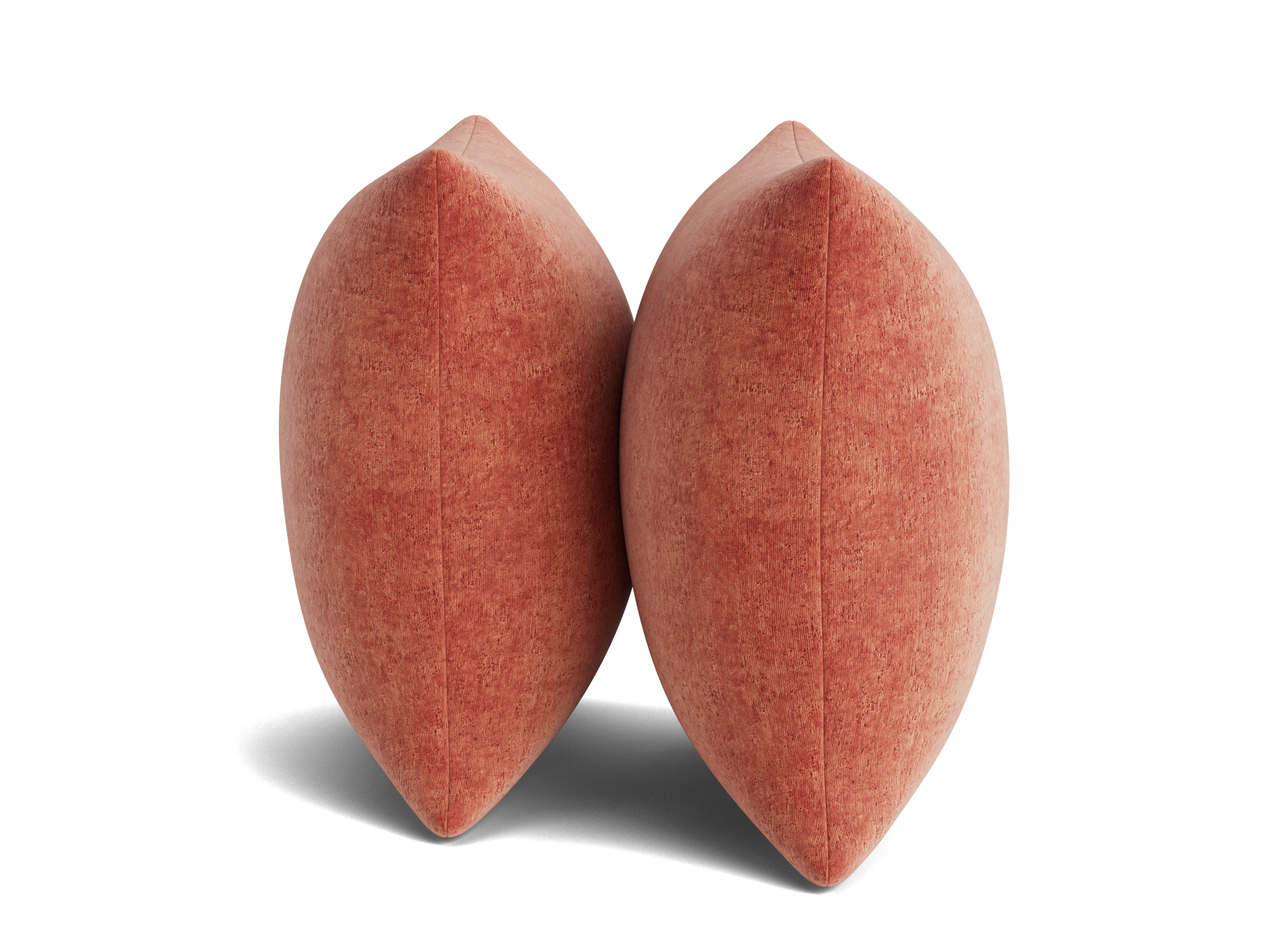 decorative knife edge pillows %28set 2%29 plush terra rose
