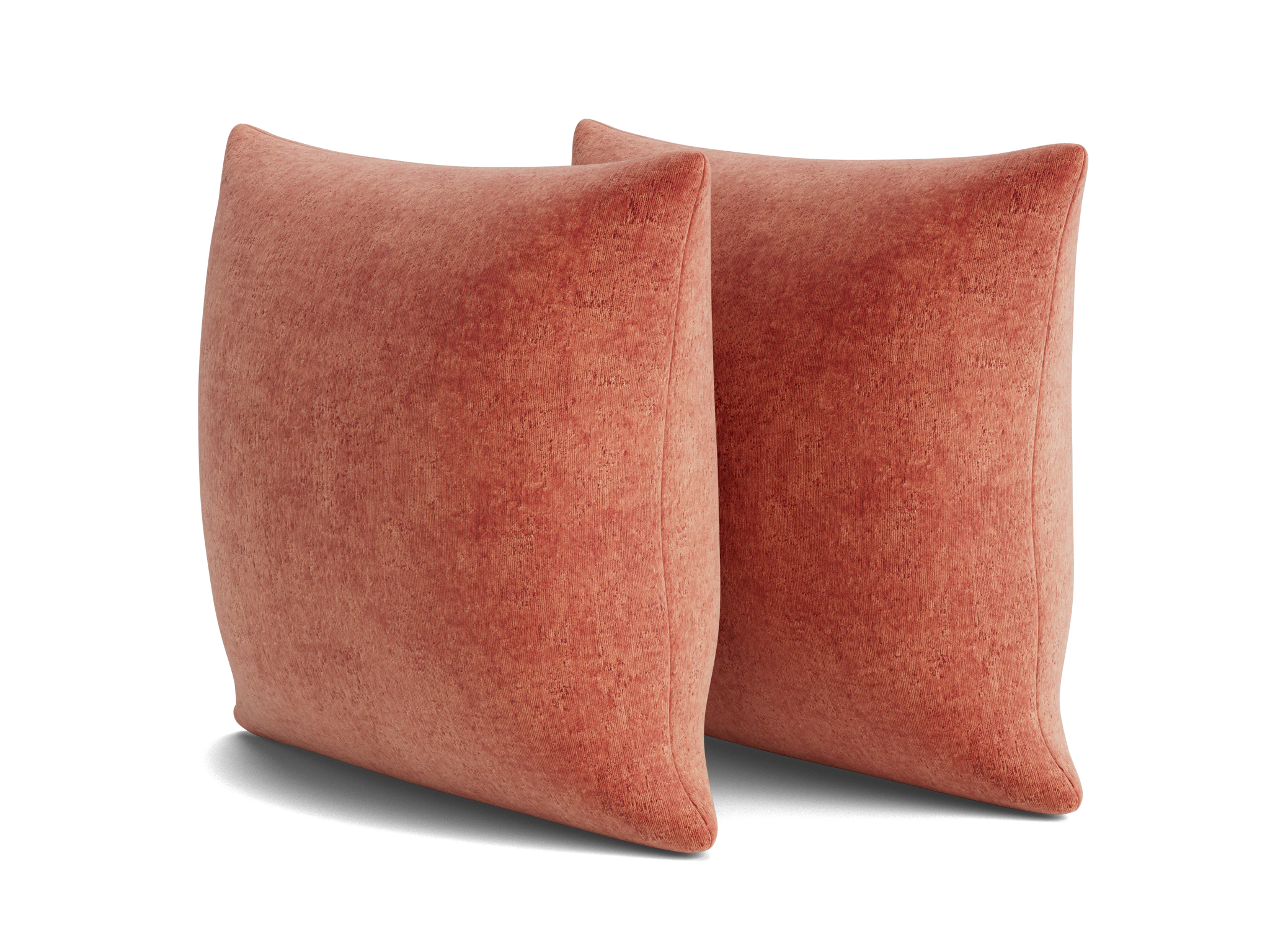 decorative knife edge pillows %28set 2%29 plush terra rose