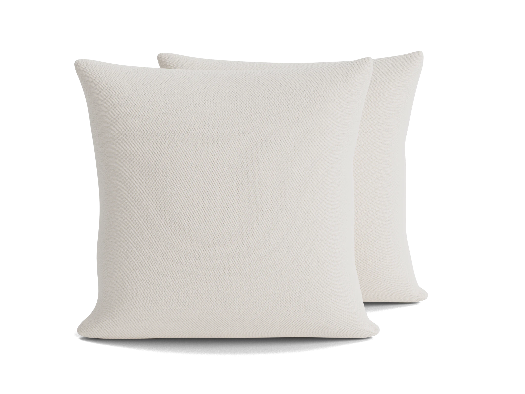decorative knife edge pillows %28set 2%29 caspiar ivory
