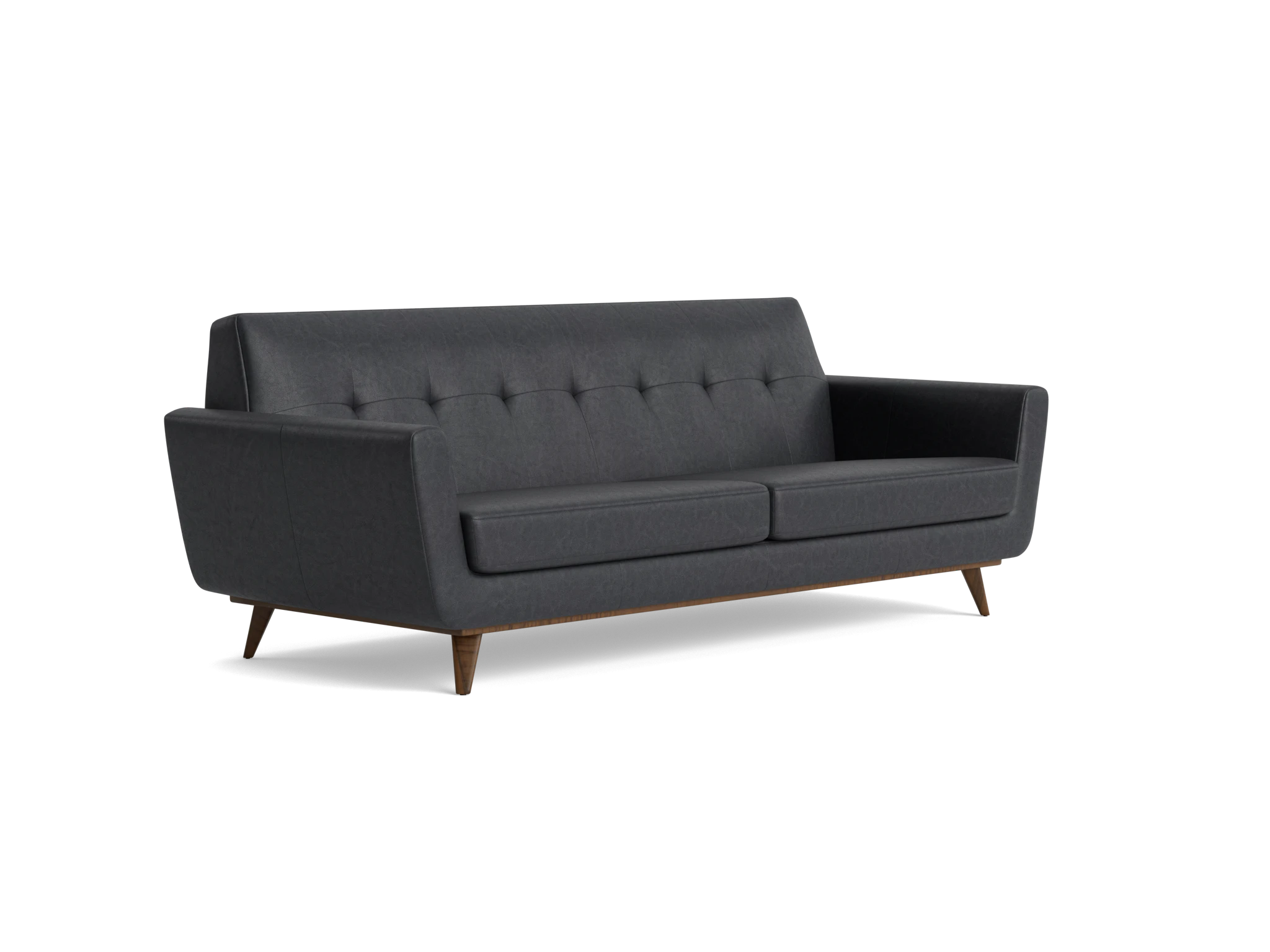hughes leather sofa santiago steel
