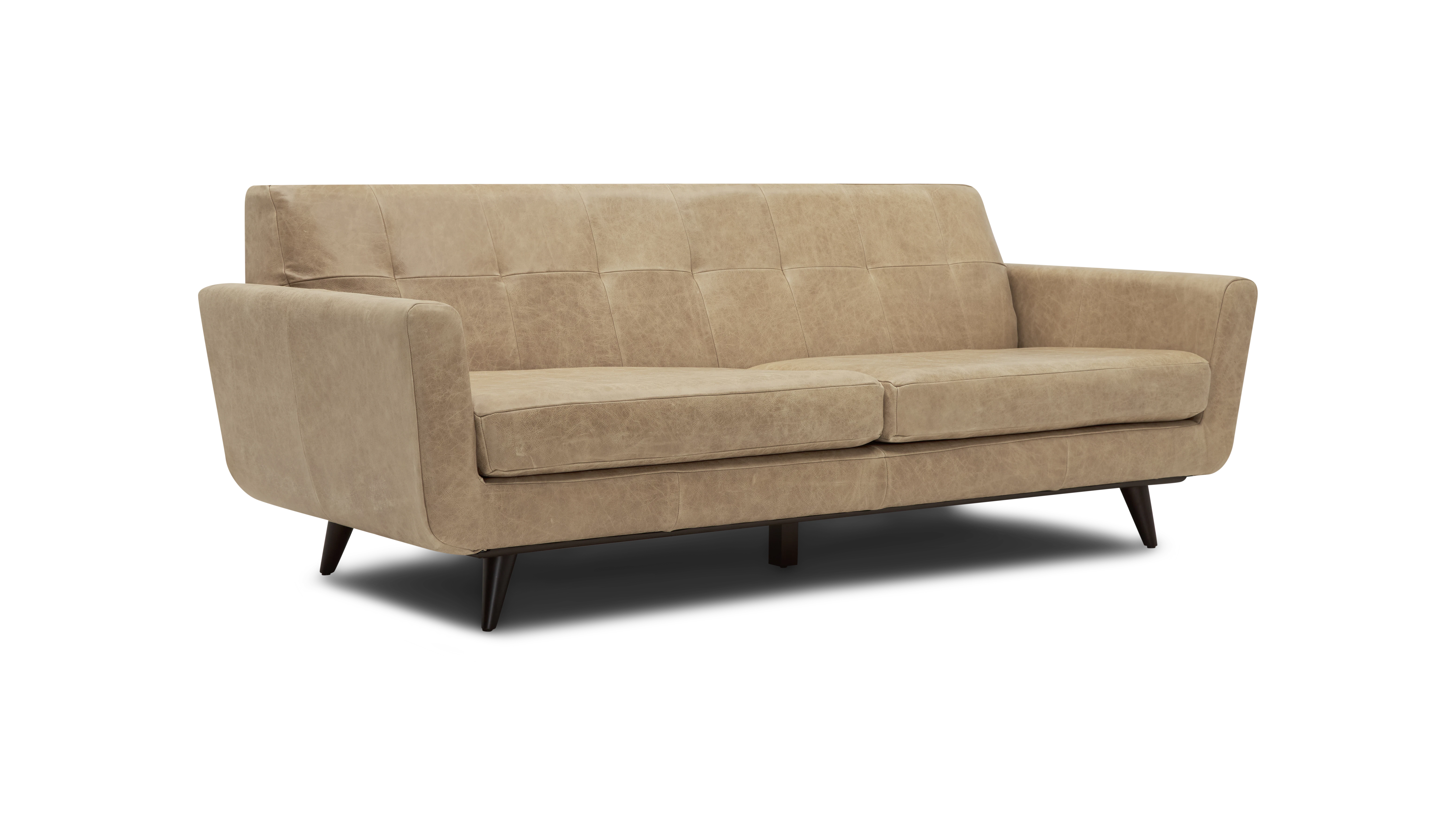 hughes leather sofa santiago bisque