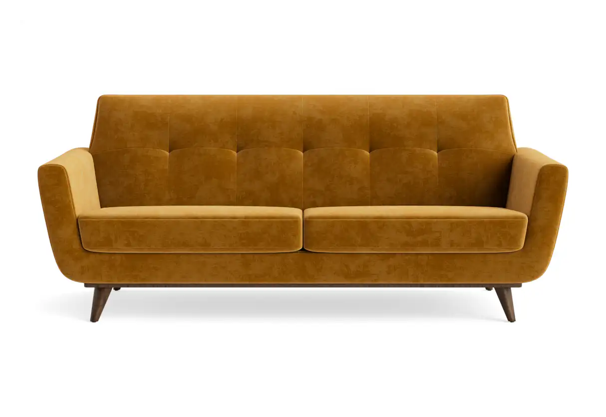 hughes loveseat harper amber gold