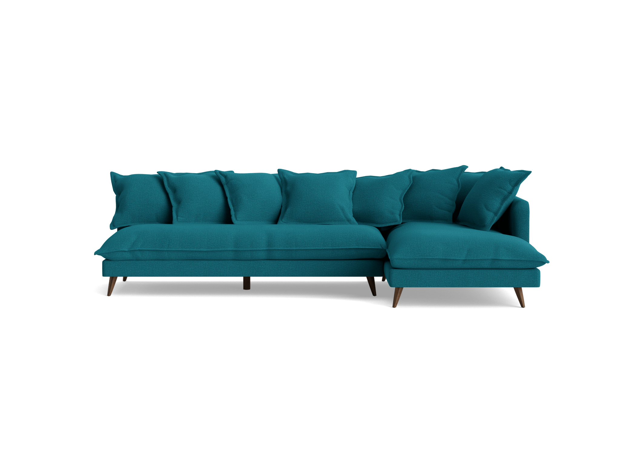 denna sectional key largo zenith teal