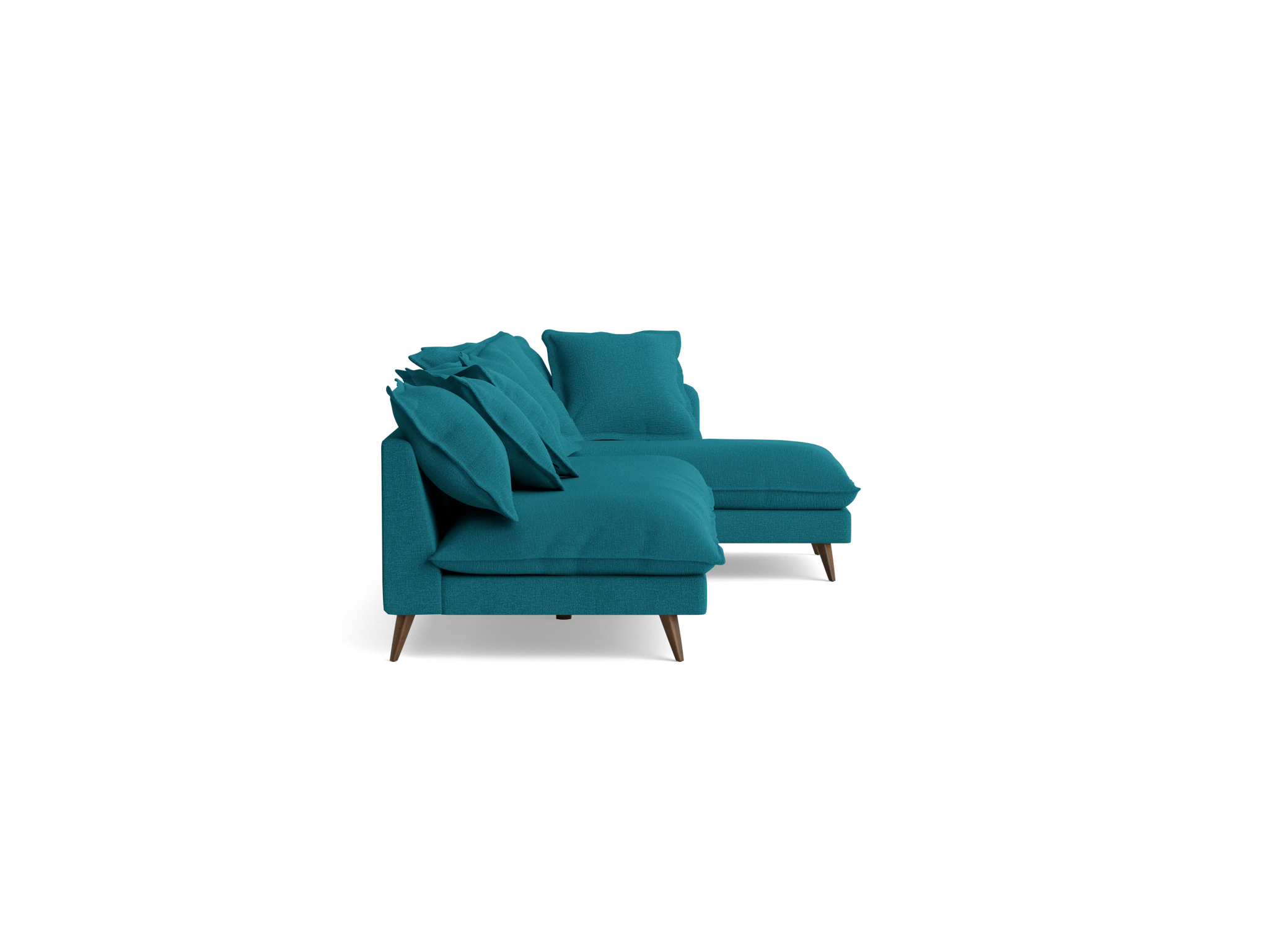 denna sectional key largo zenith teal
