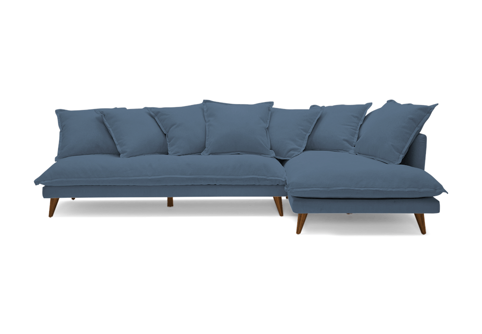 denna sectional milo french blue