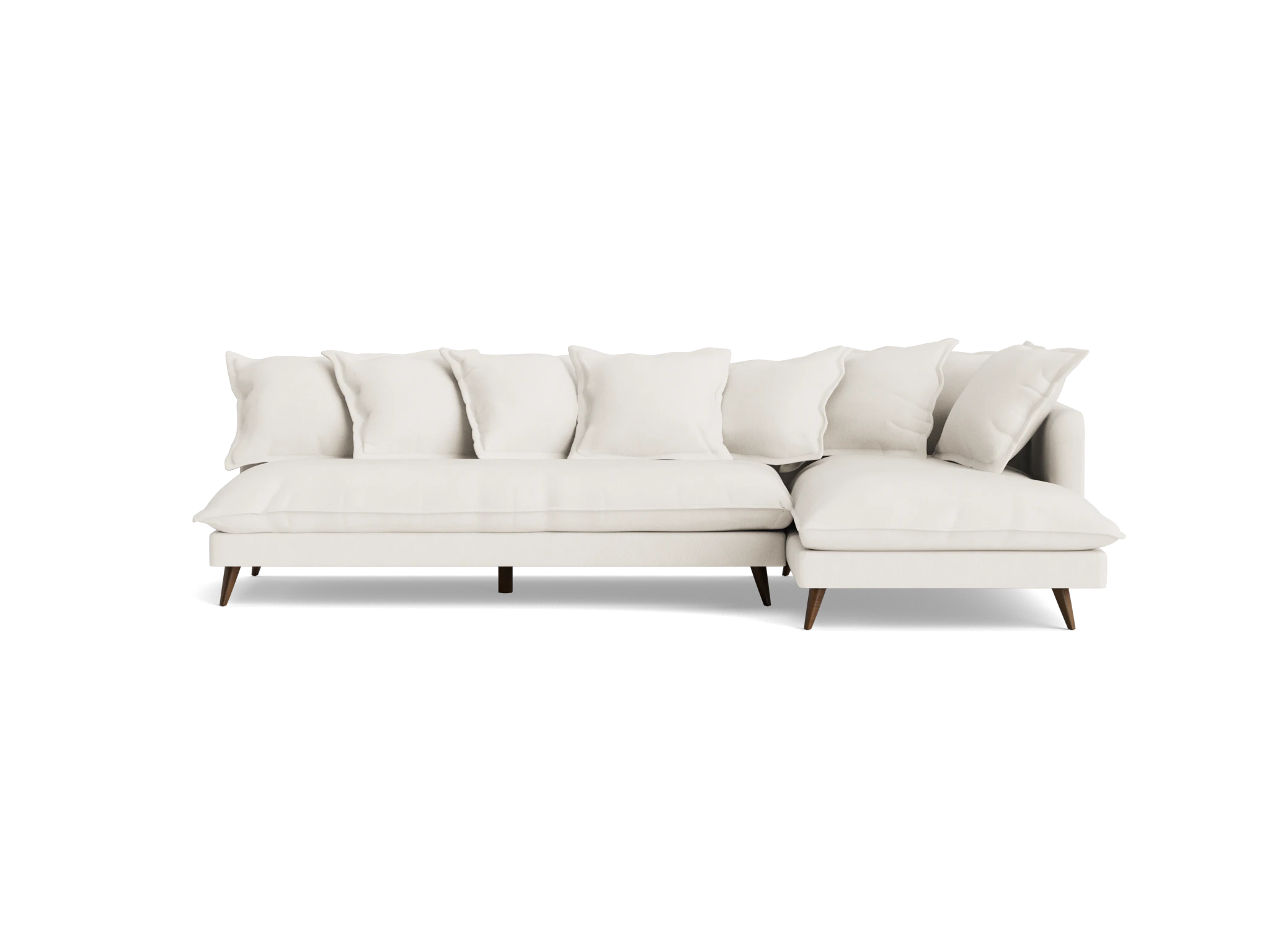 denna sectional sunbrella loft white