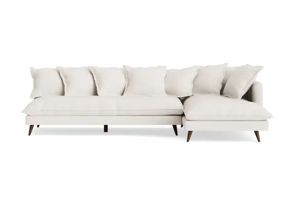 denna sectional sunbrella loft white