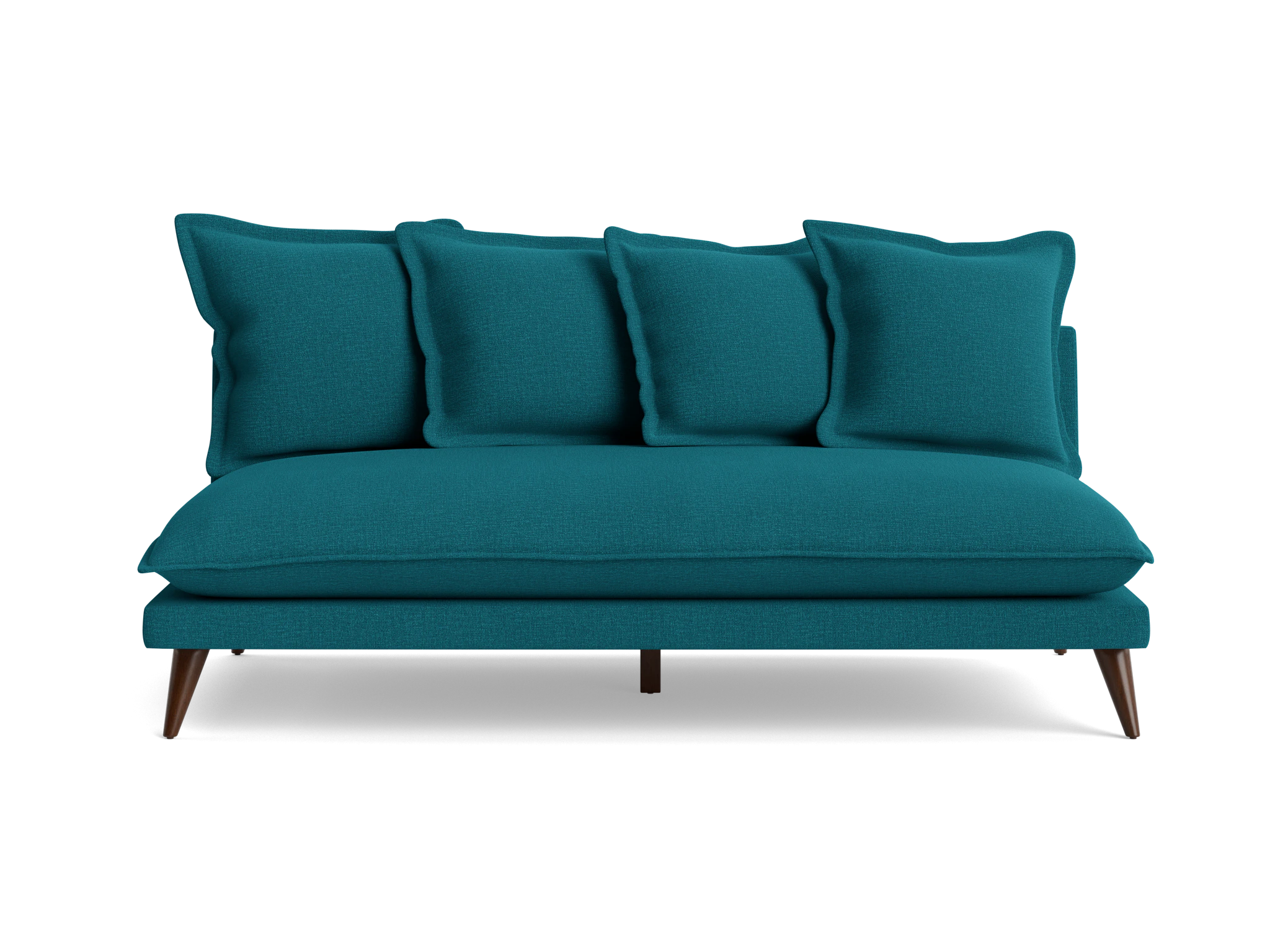 denna armless loveseat key largo zenith teal