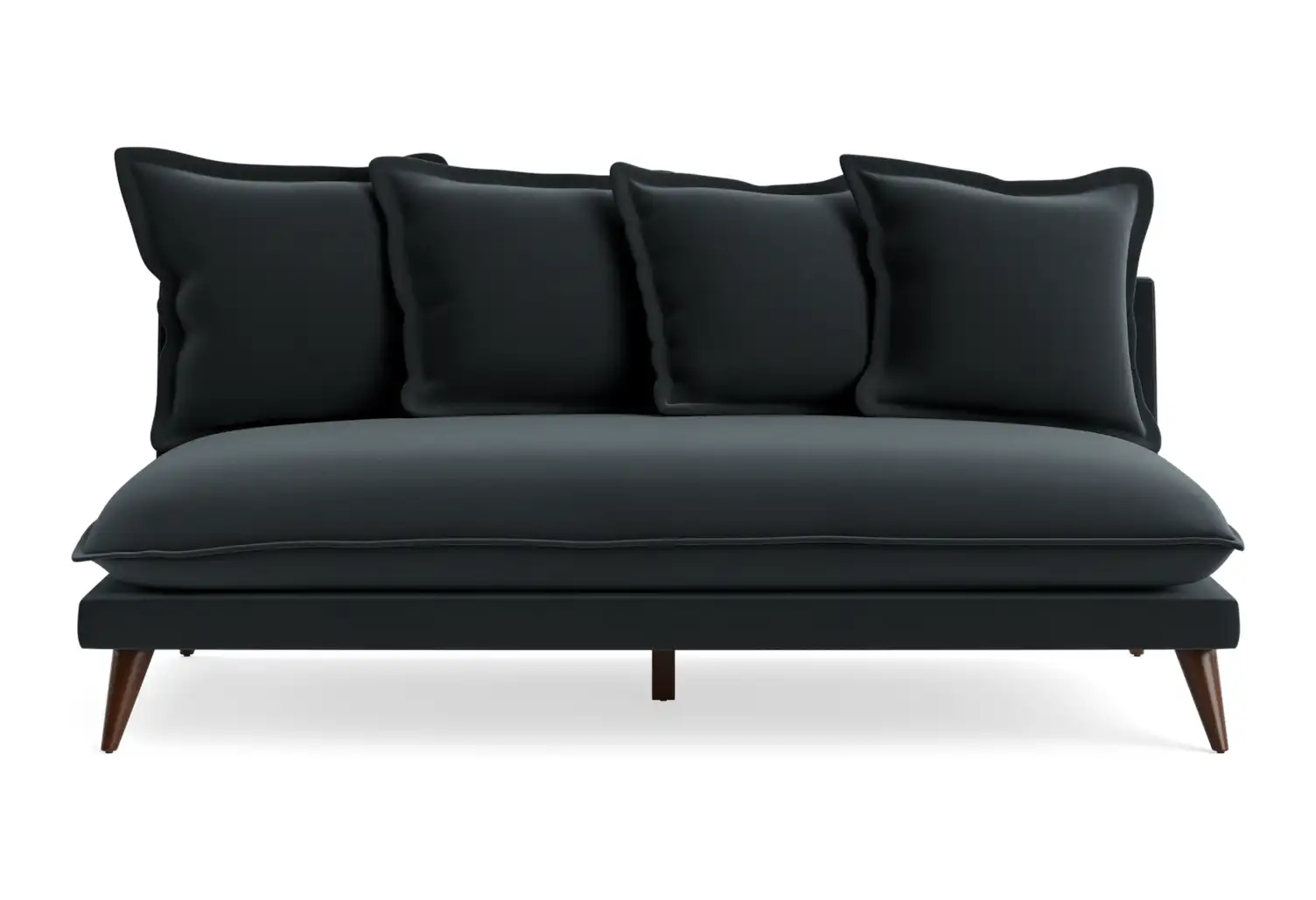 denna armless loveseat royale gunmetal