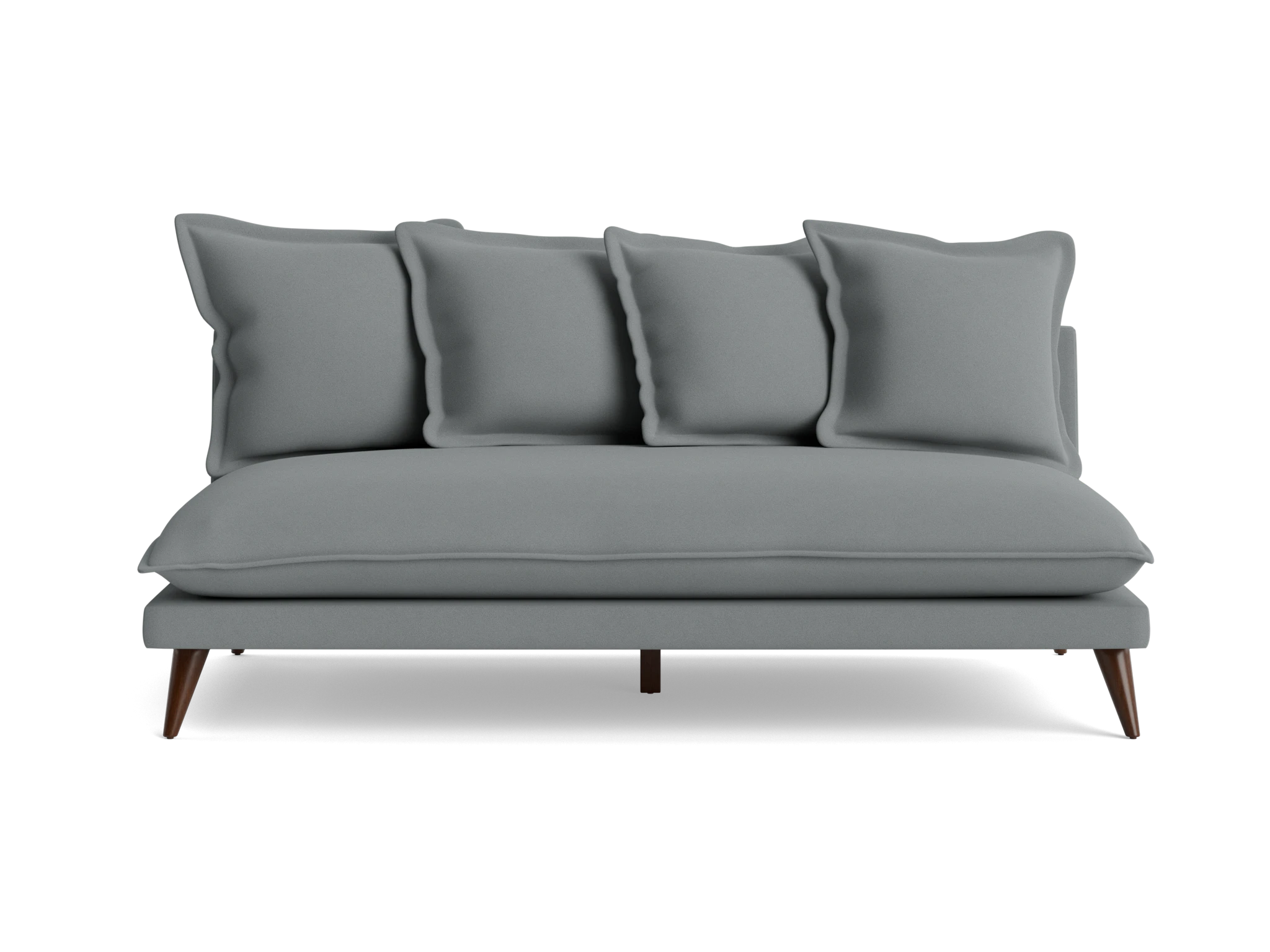 denna armless loveseat royale ash