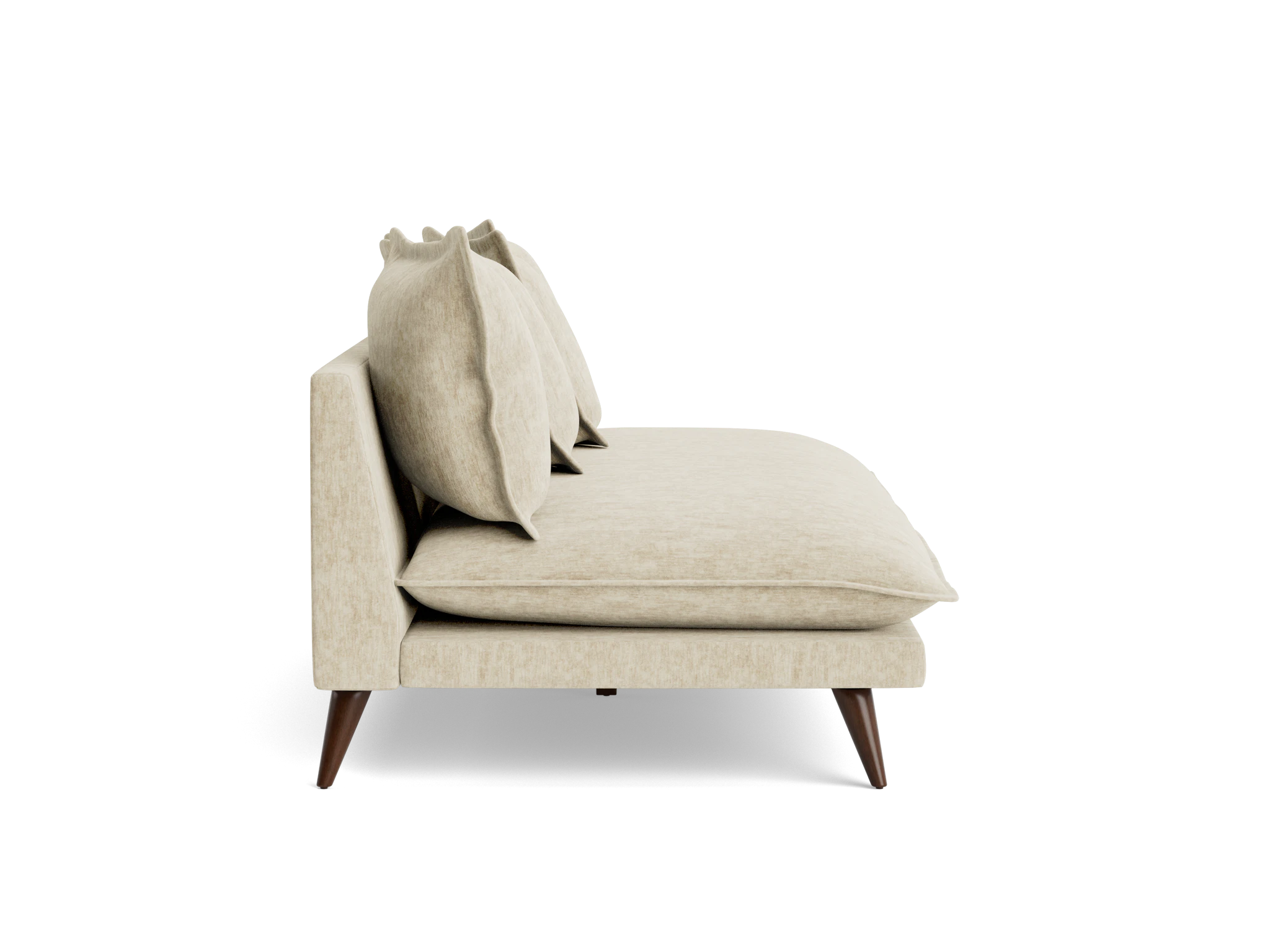 denna armless loveseat crave irish cream