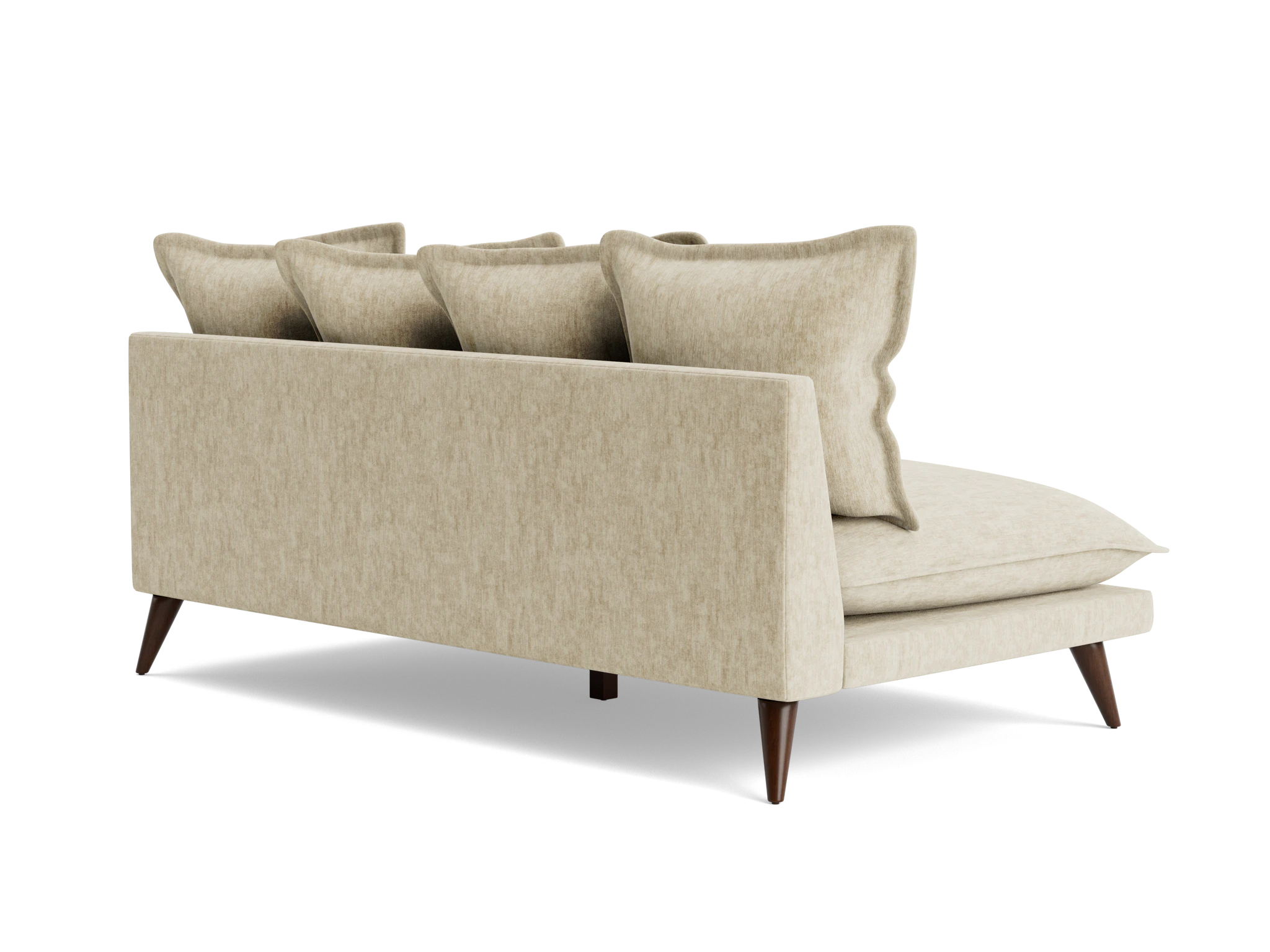 denna armless loveseat crave irish cream