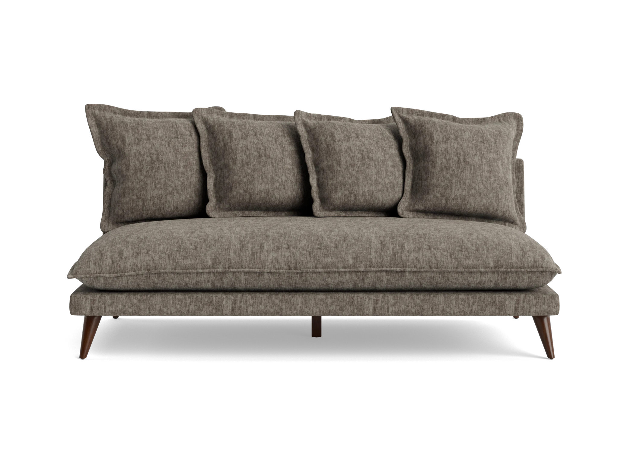 denna armless loveseat crave mocha latte