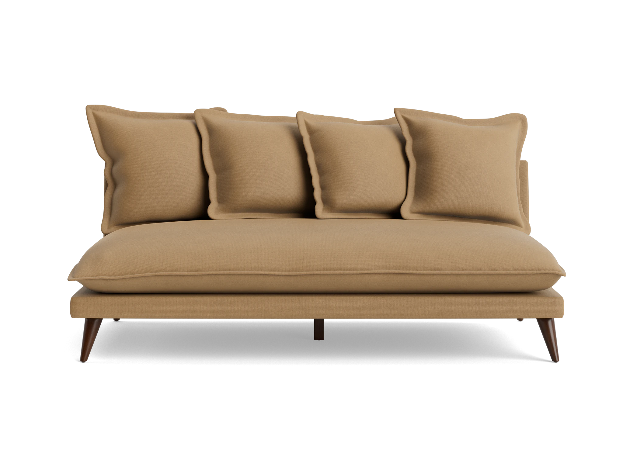 denna armless loveseat washed california biscuit