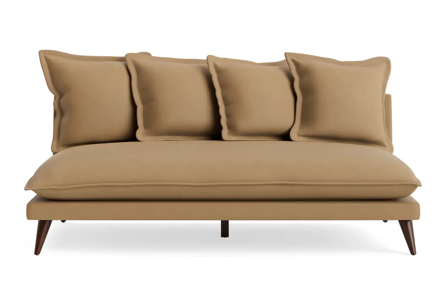 denna armless loveseat washed california biscuit