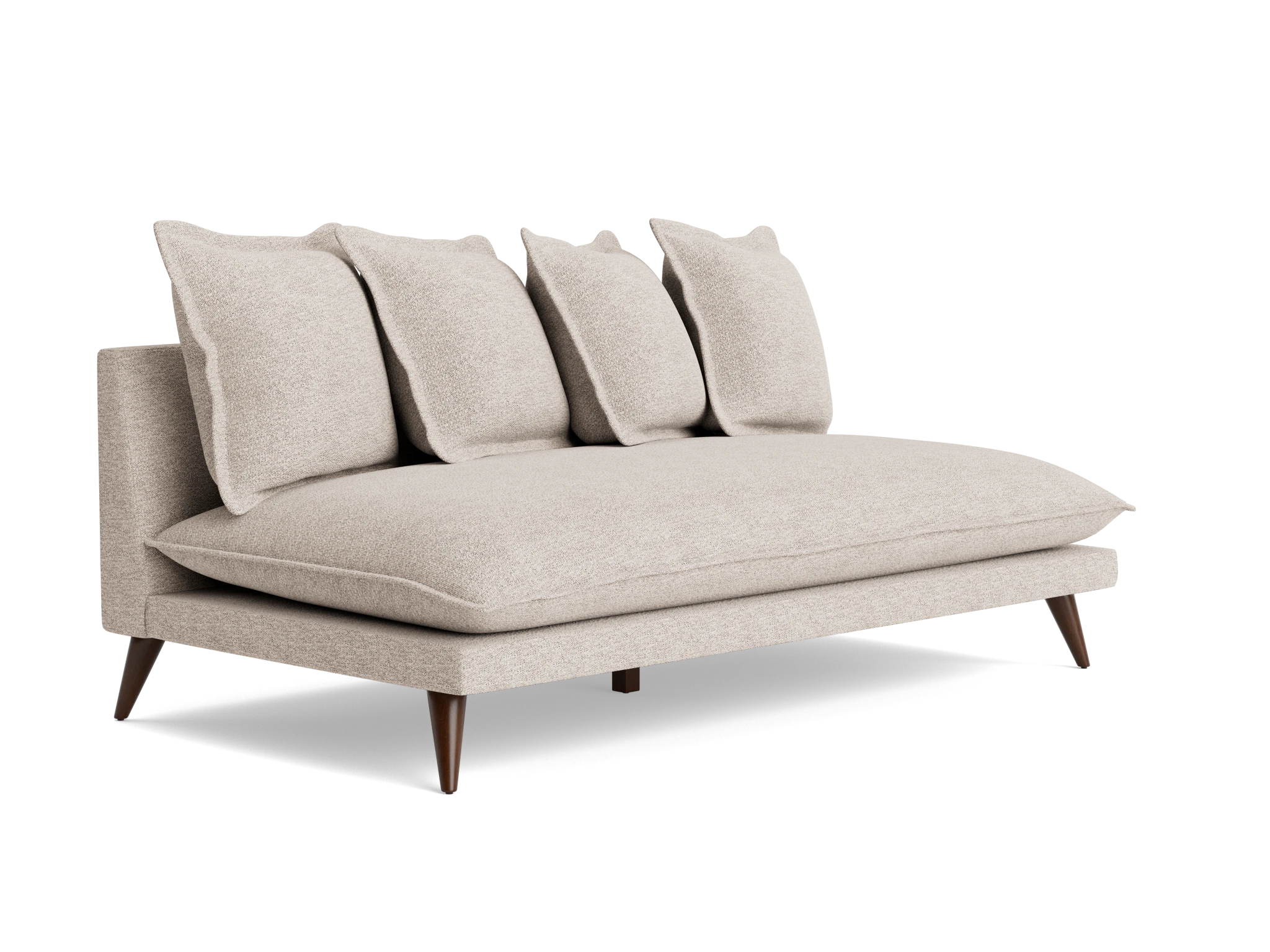 denna armless loveseat borough cotton
