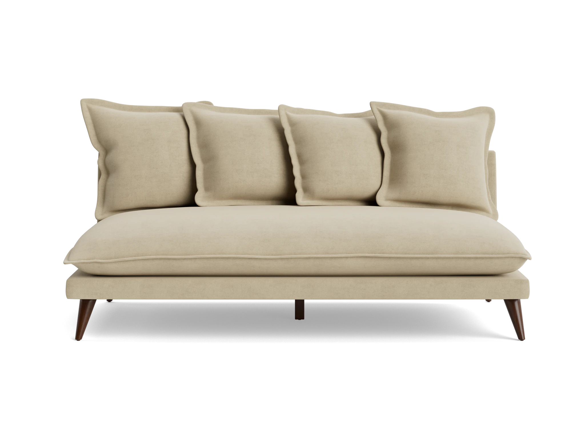 denna armless loveseat royale sand