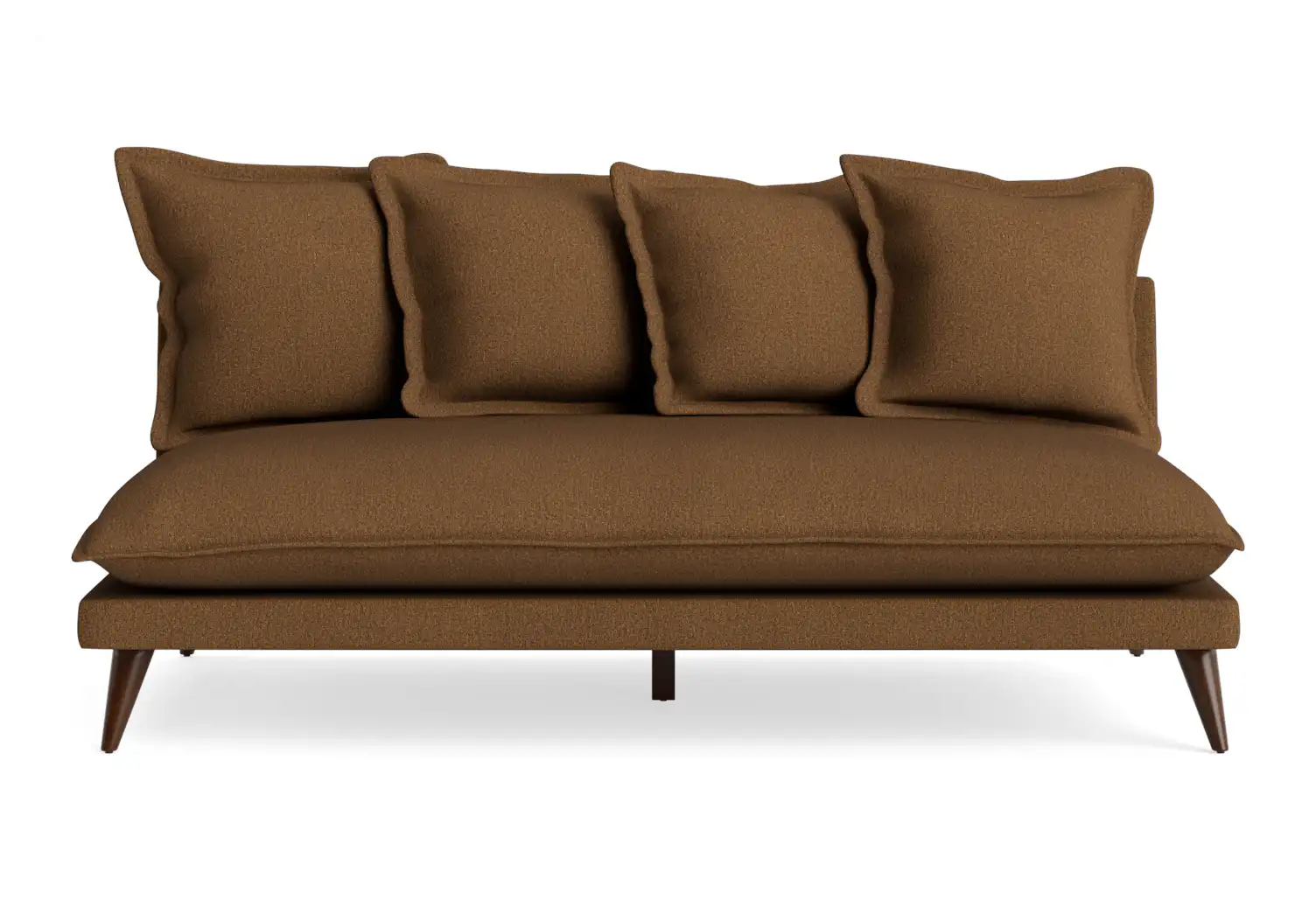 denna armless loveseat faithful mocha