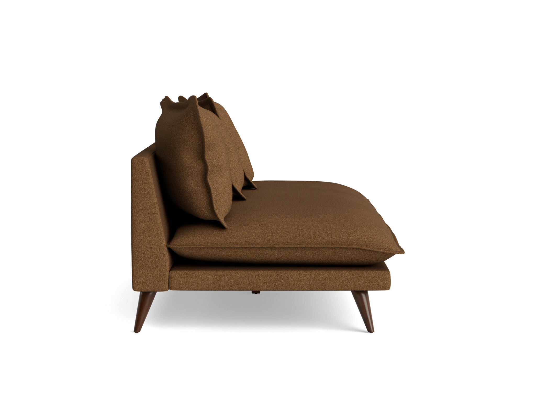 denna armless loveseat faithful mocha