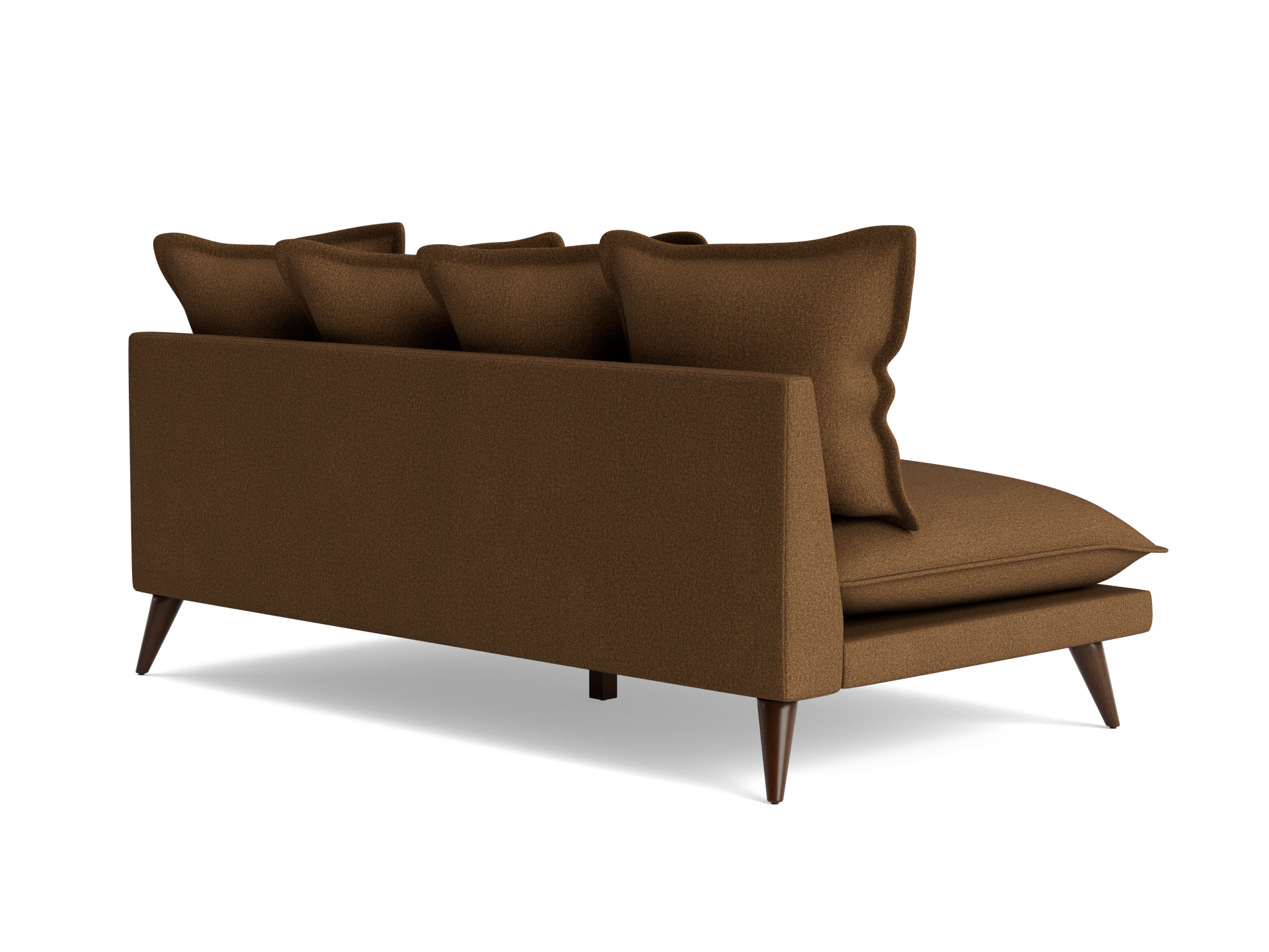denna armless loveseat faithful mocha