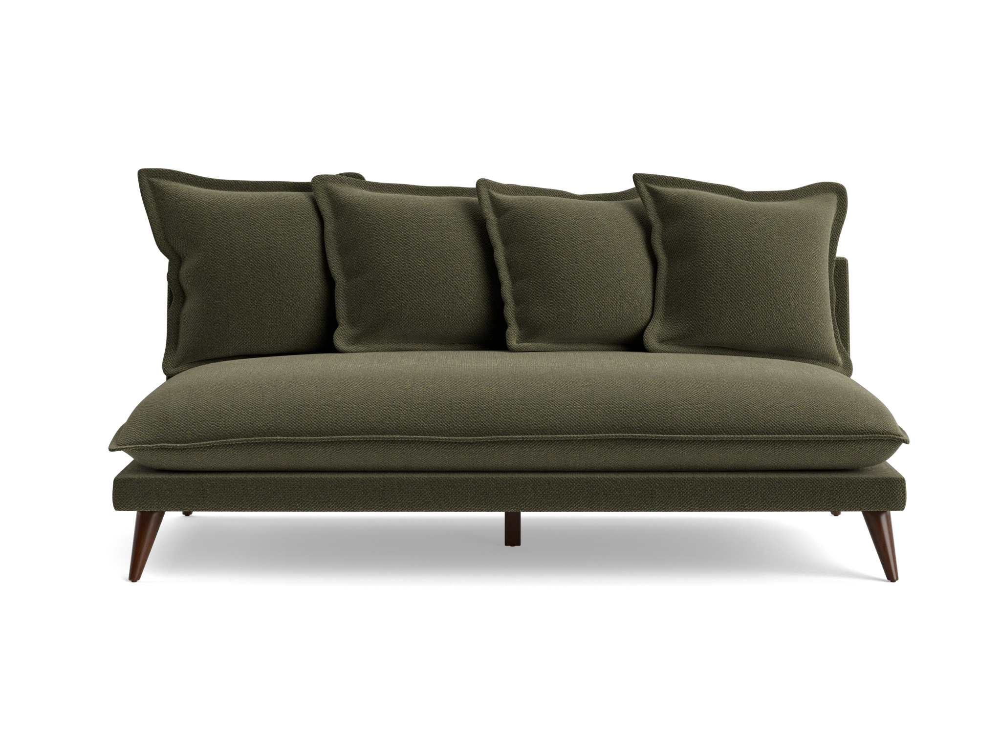 denna armless loveseat telly fern