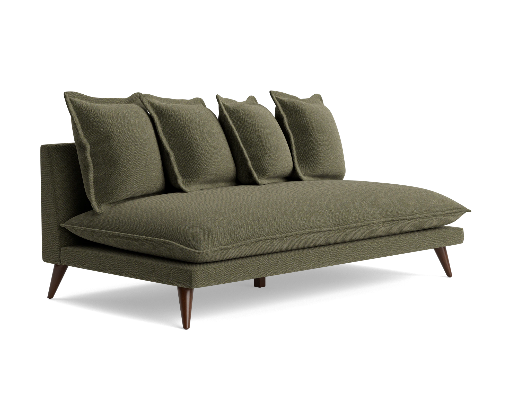 denna armless loveseat telly fern