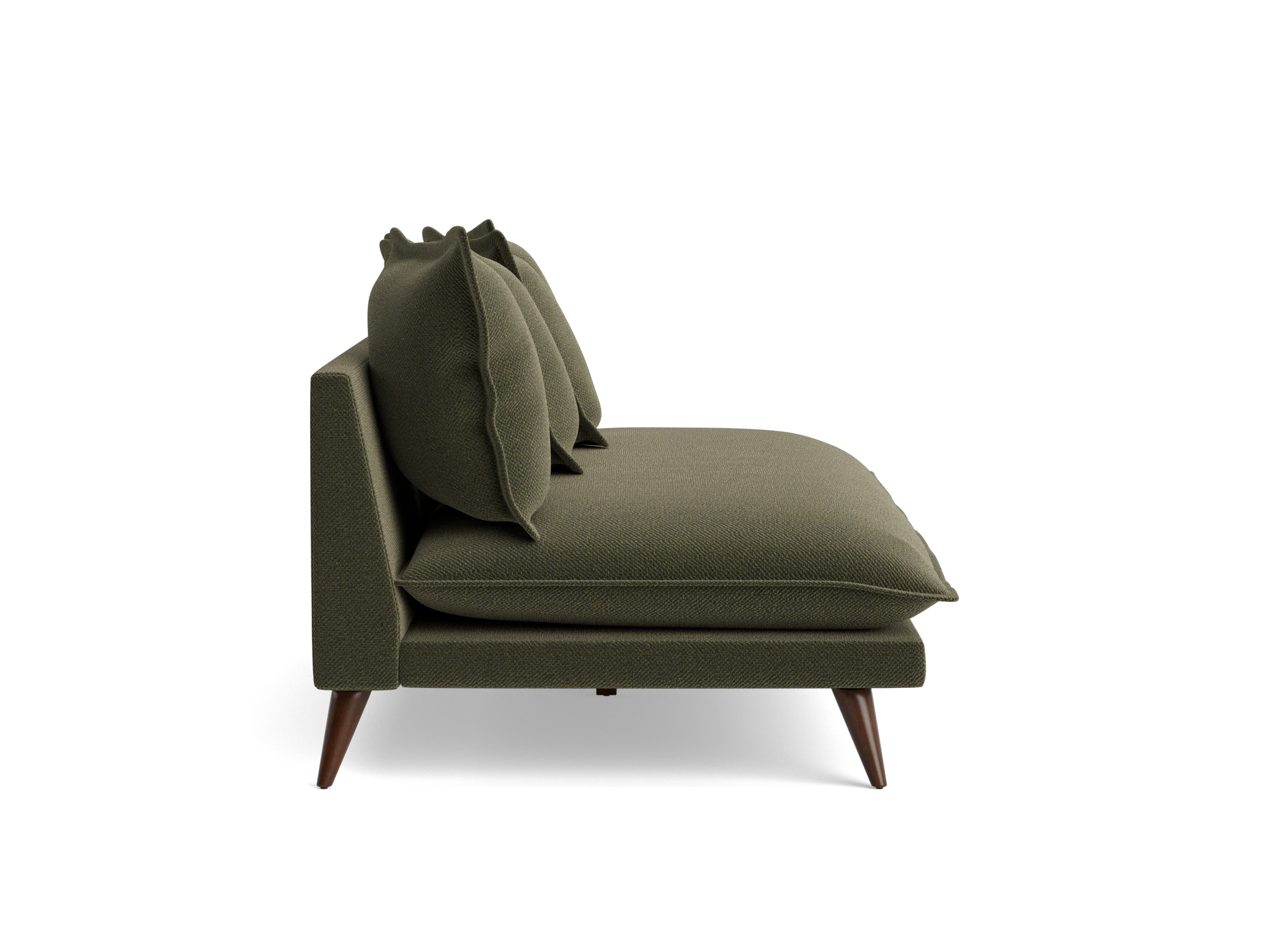 denna armless loveseat telly fern