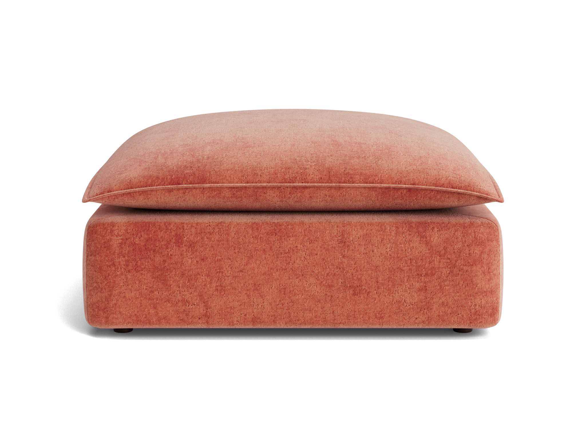 haine ottoman plush terra rose