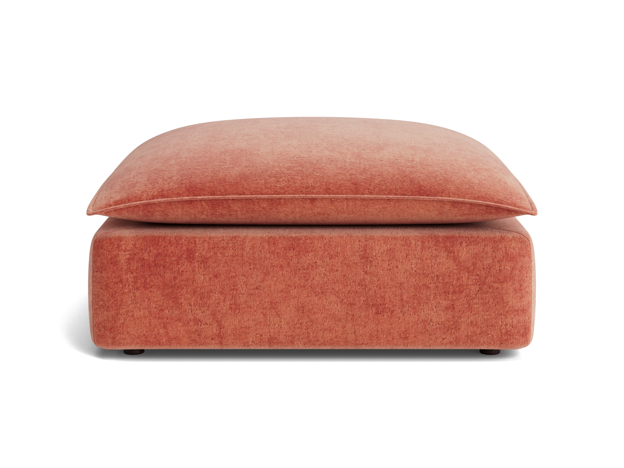 haine ottoman plush terra rose