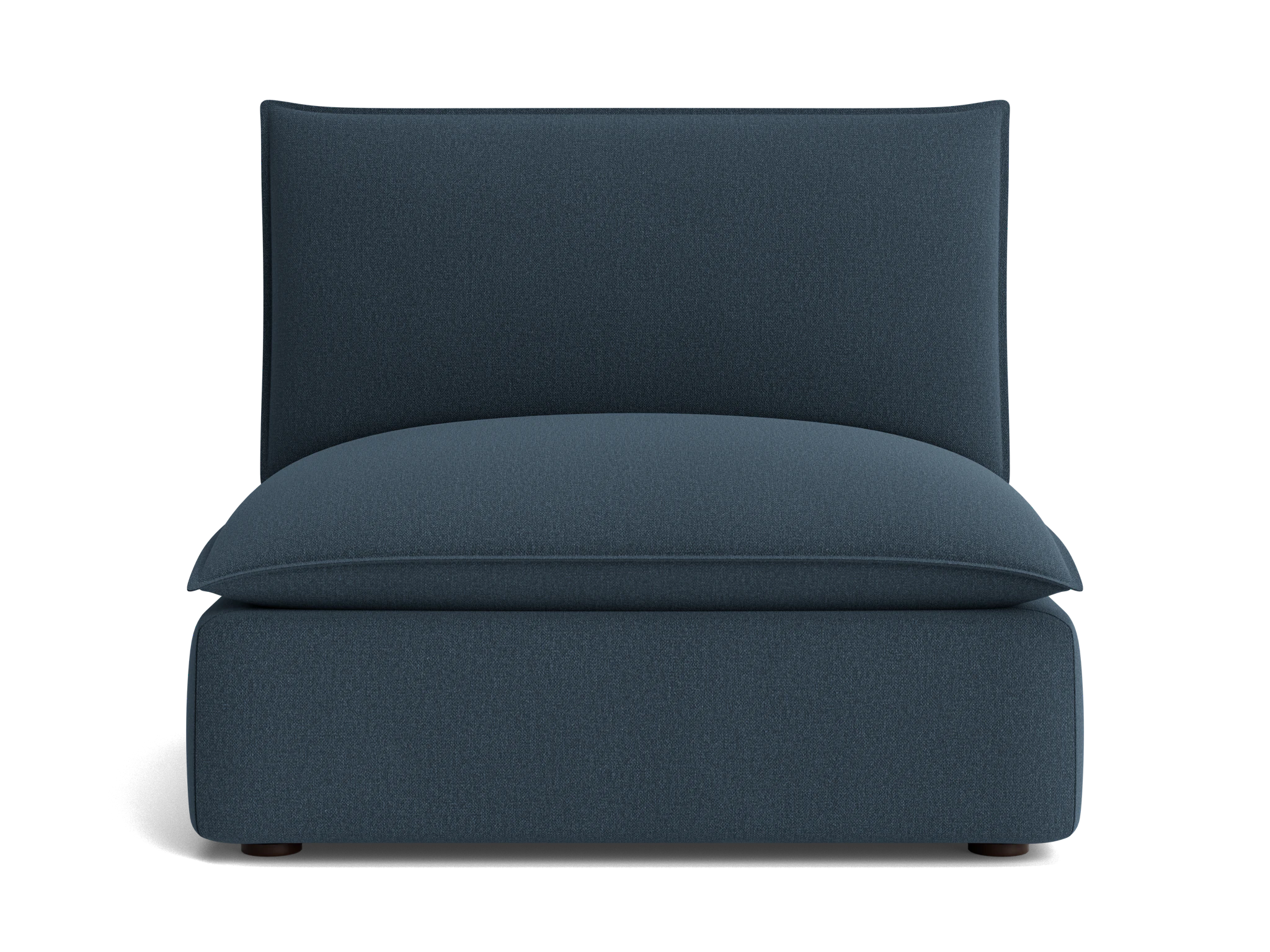 haine armless chair faithful indigo