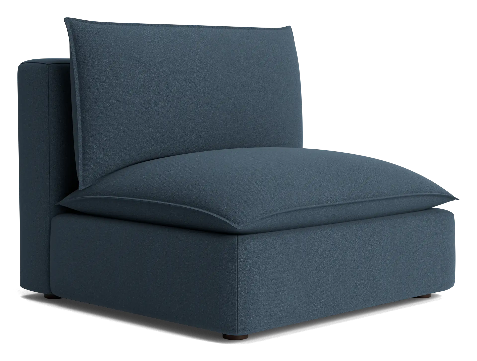 haine armless chair faithful indigo