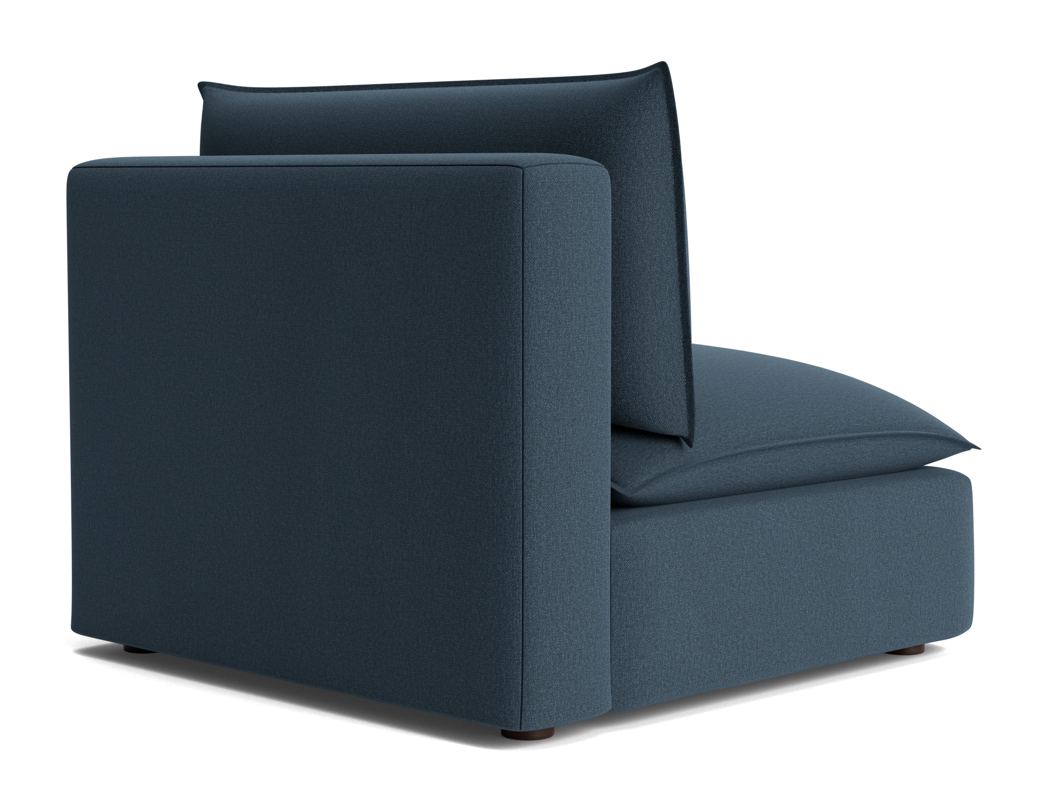 haine armless chair faithful indigo