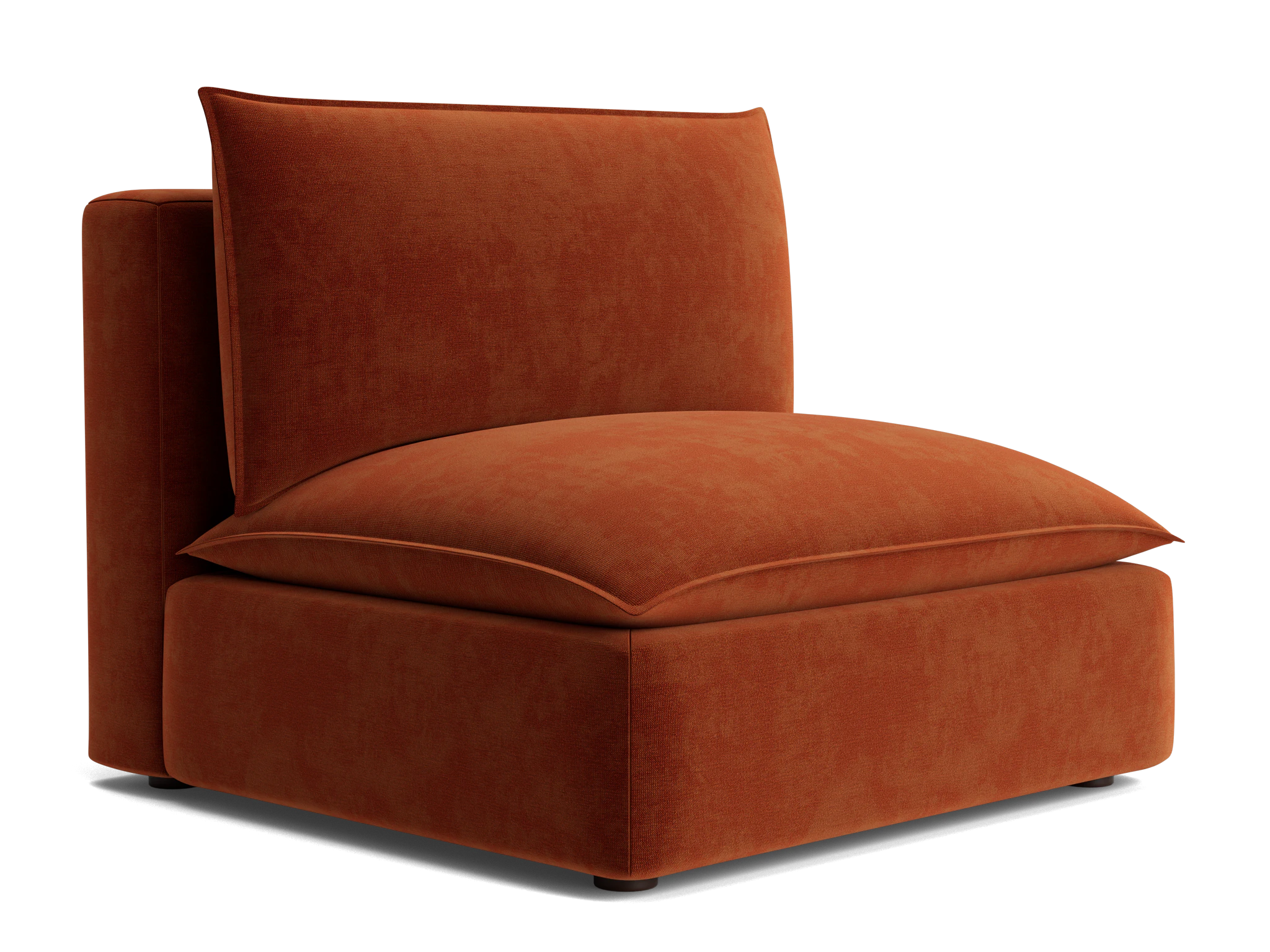 haine armless chair harper cinnamon