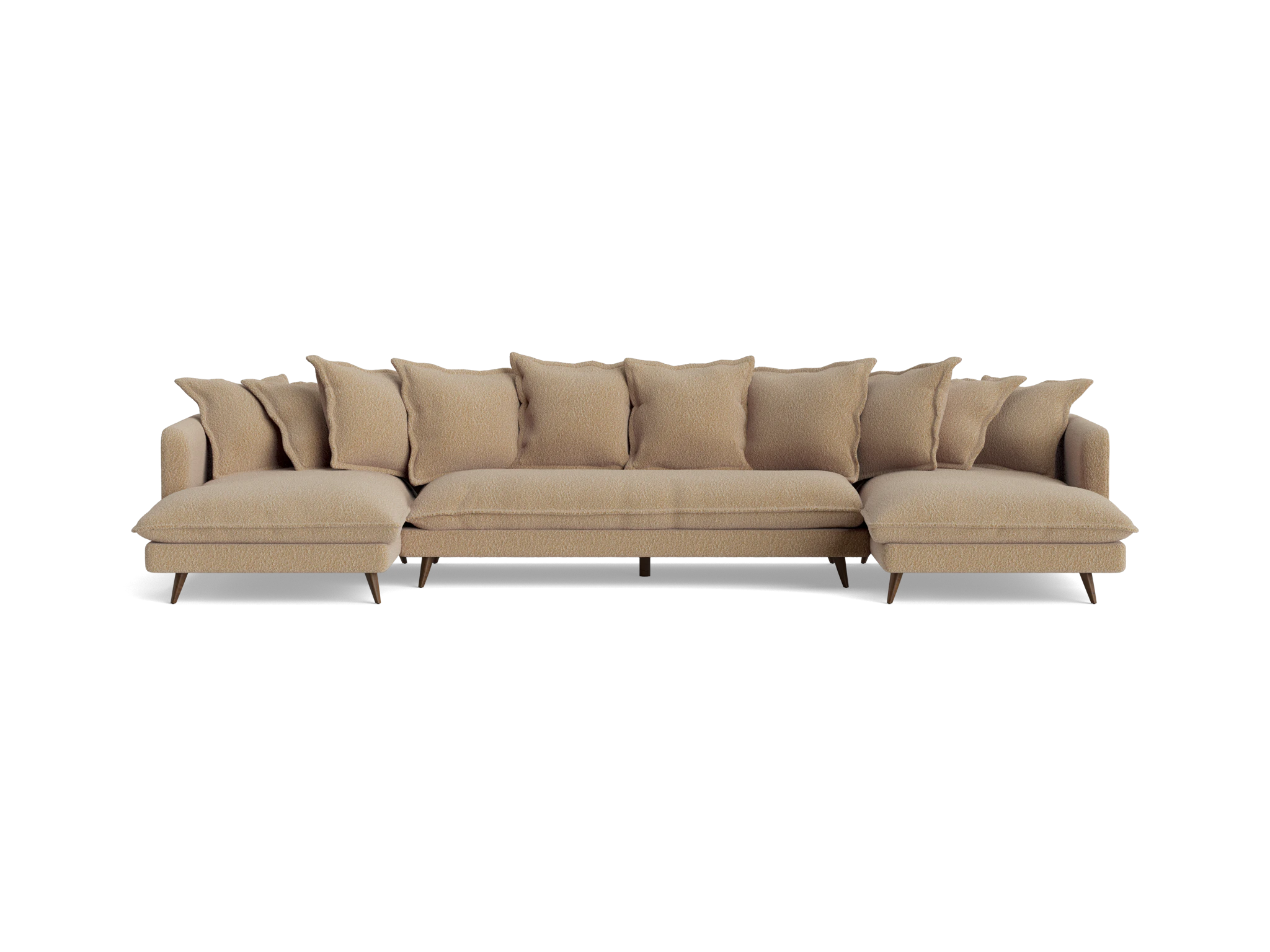 denna chaise sectional %283 piece%29 bubbly cream soda
