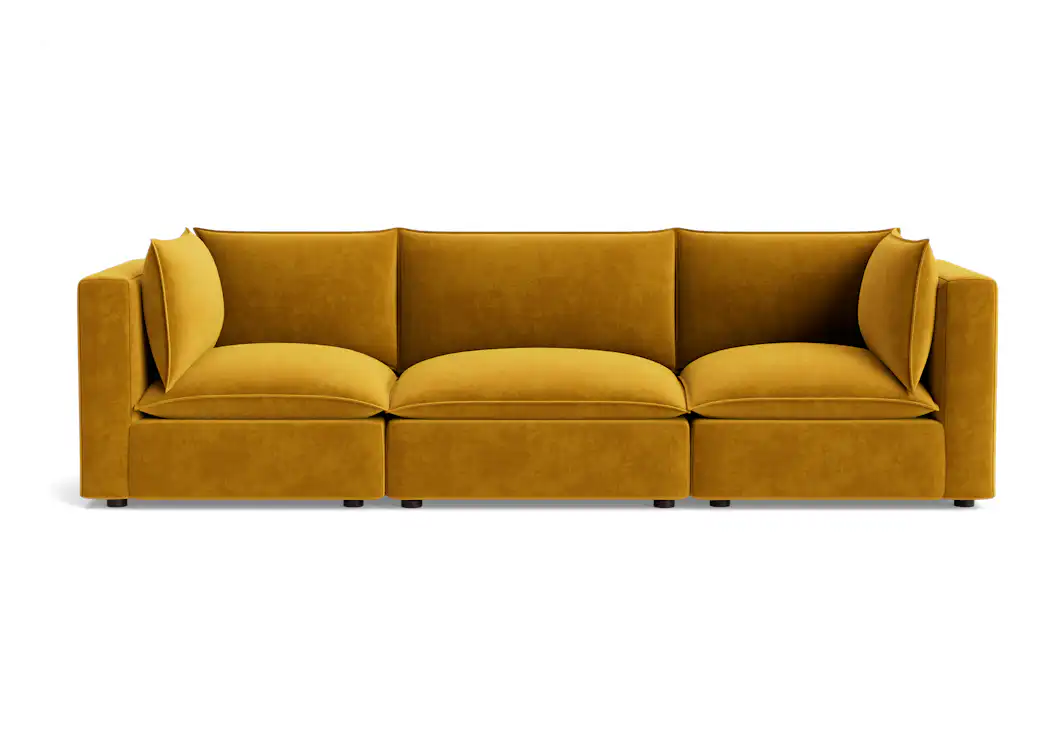 haine modular sofa harper amber gold