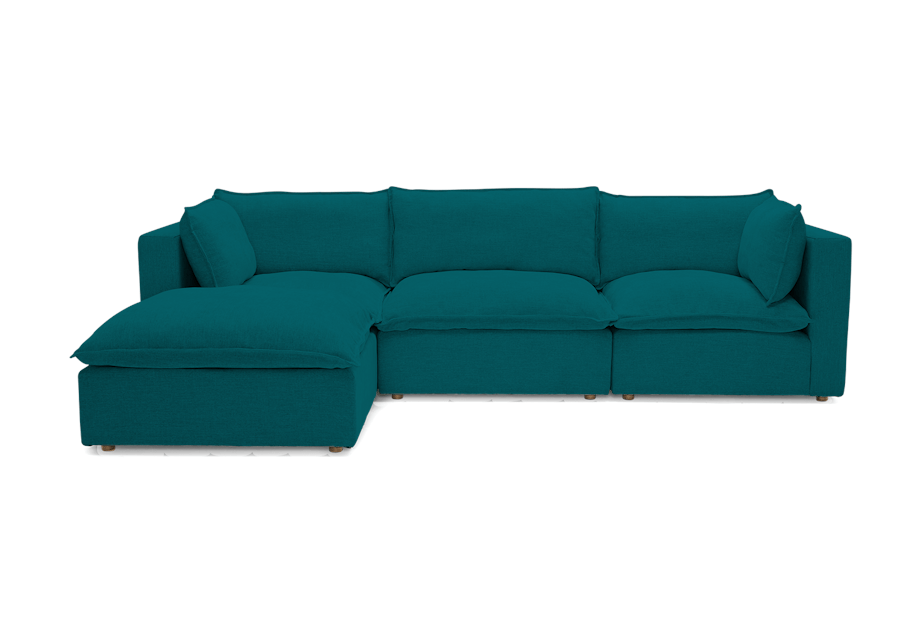 haine modular sectional lucky turquoise