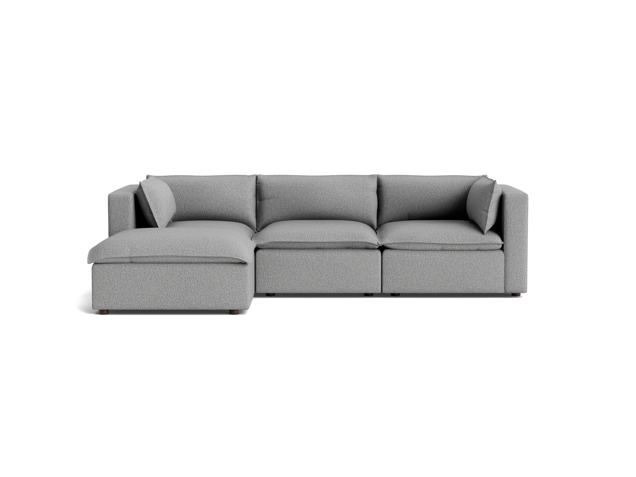 haine modular sectional taylor felt gray