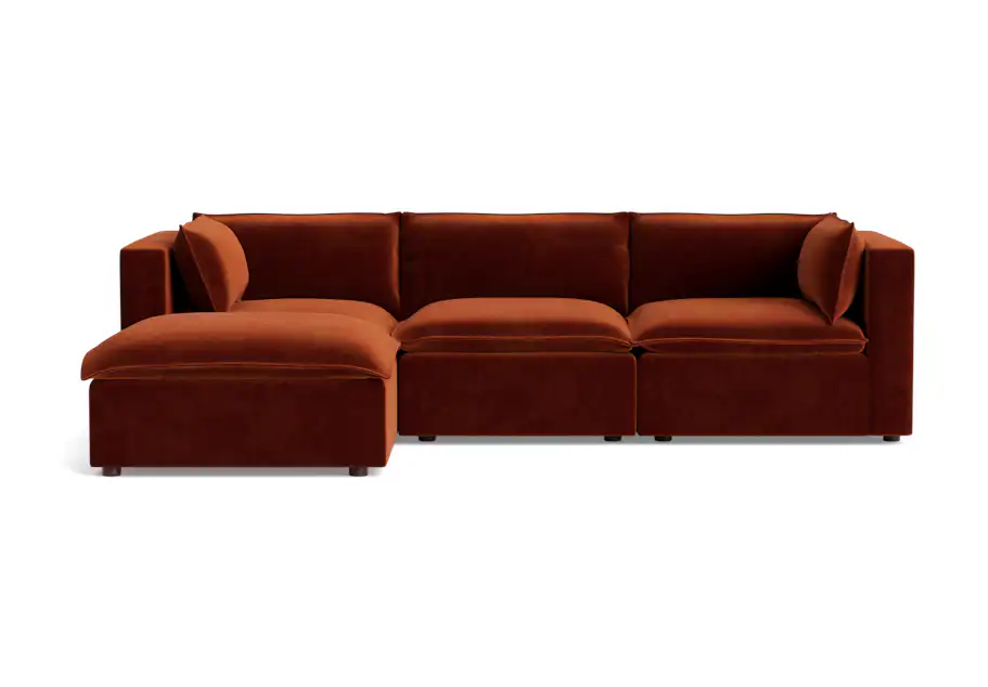 haine modular sectional harper cinnamon