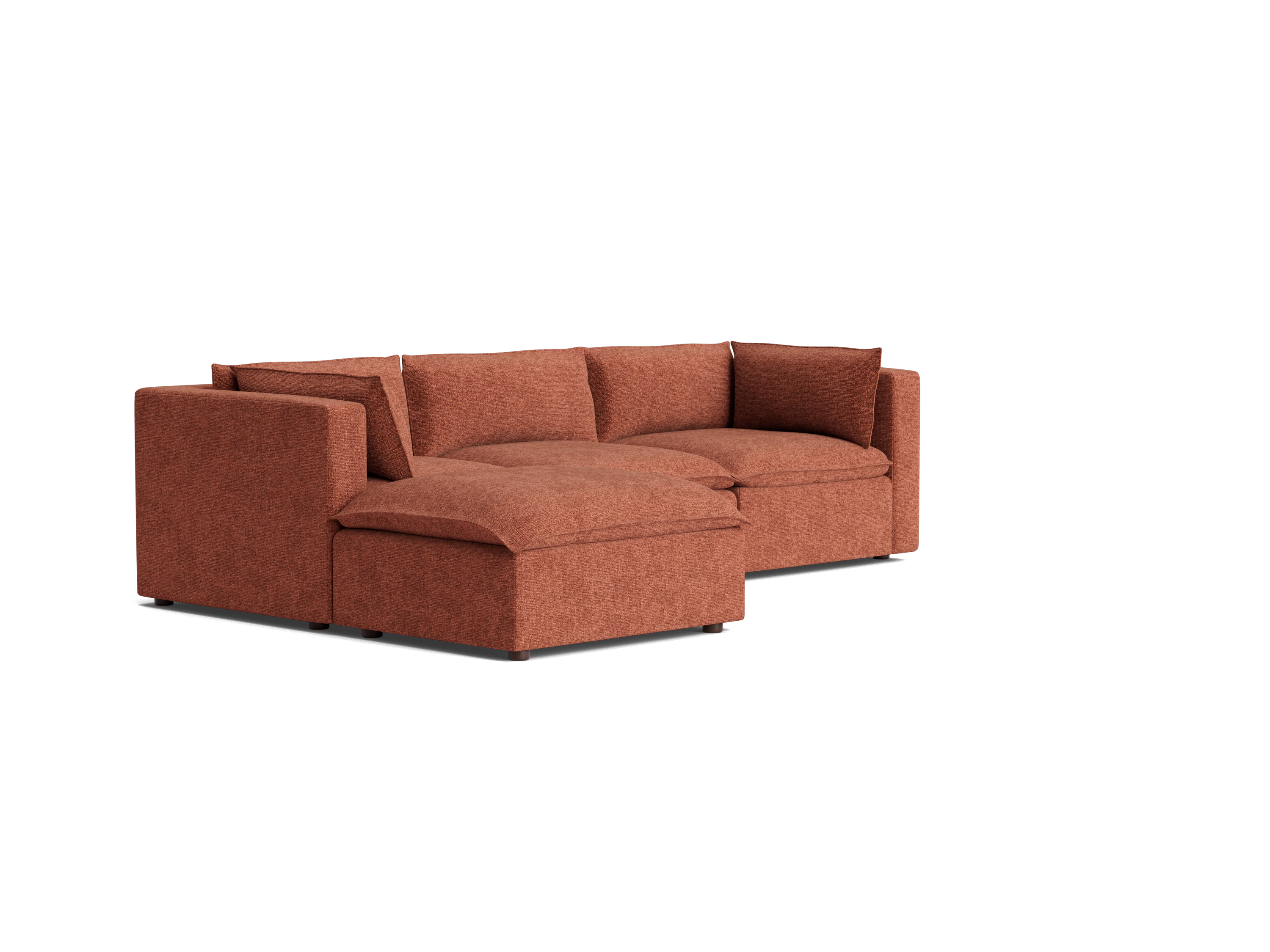 haine modular sectional bungalow terracotta