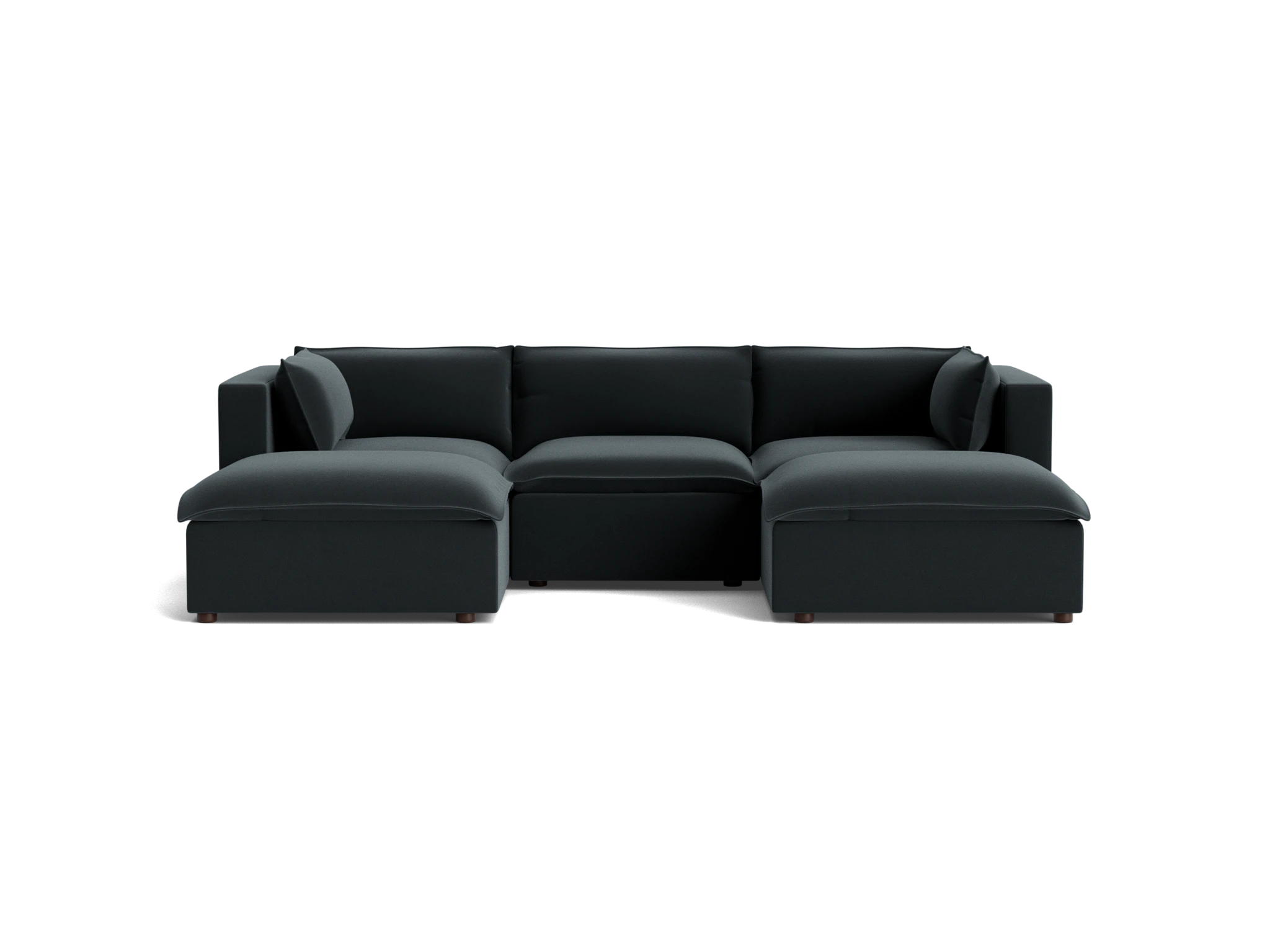 haine modular chaise sectional royale gunmetal
