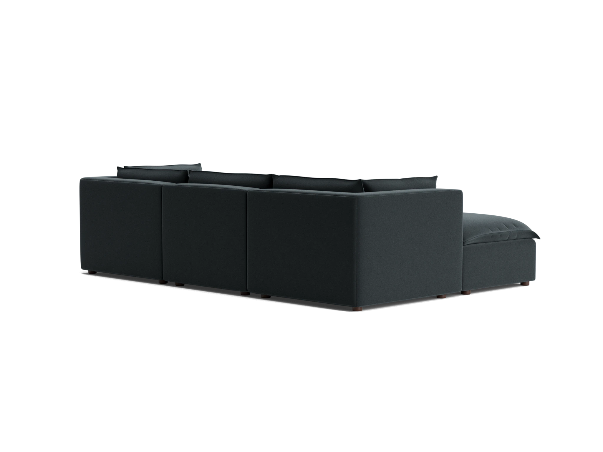 haine modular chaise sectional royale gunmetal