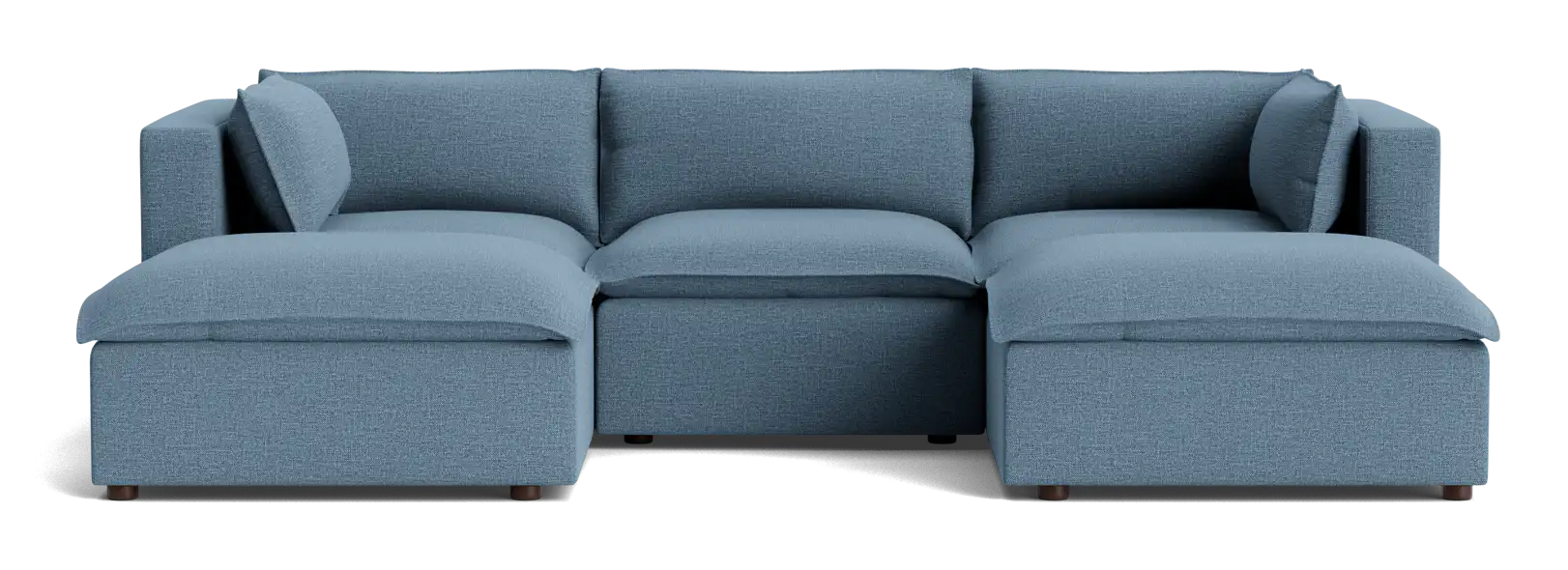 haine modular chaise sectional milo french blue