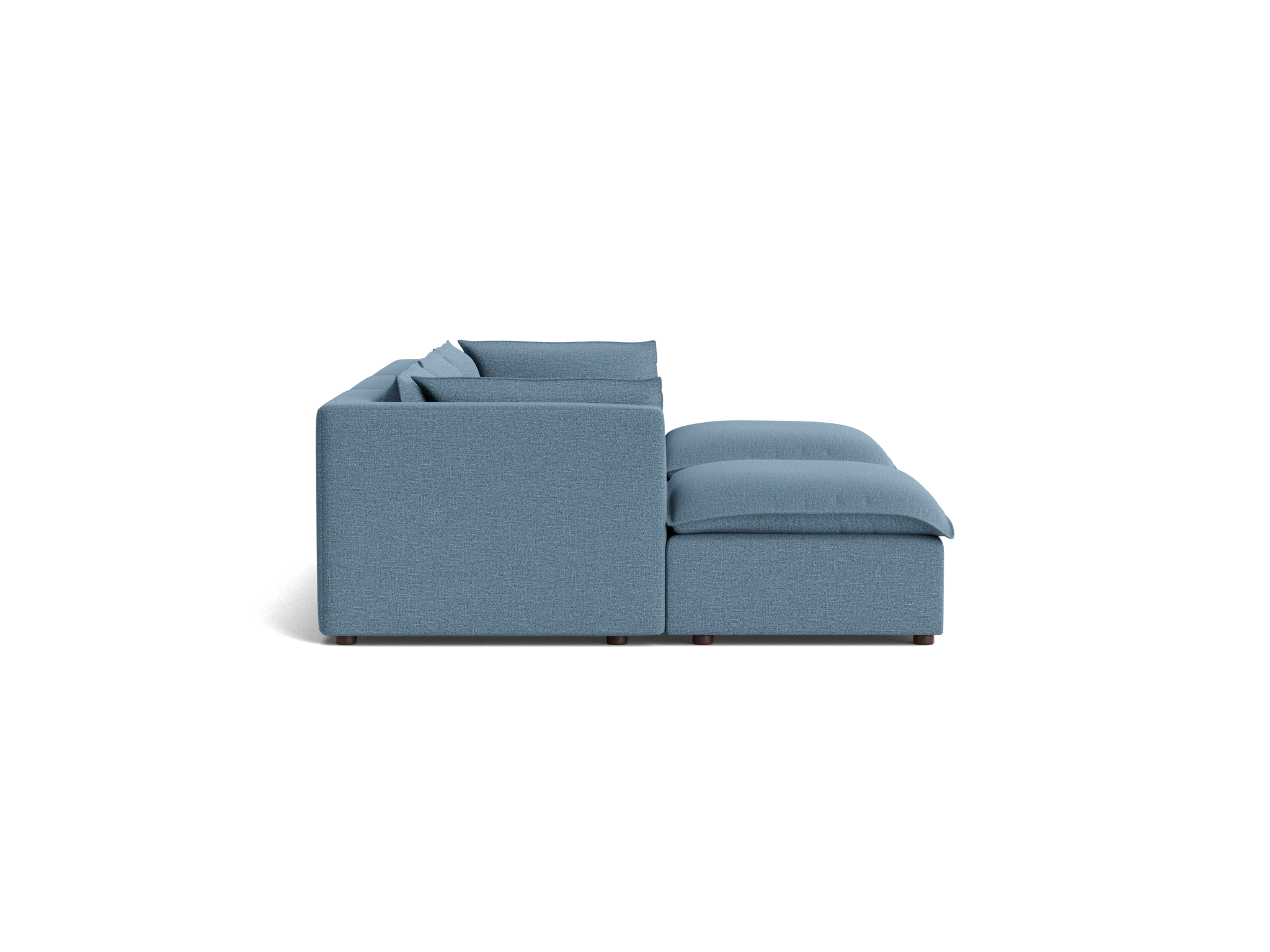 haine modular chaise sectional milo french blue