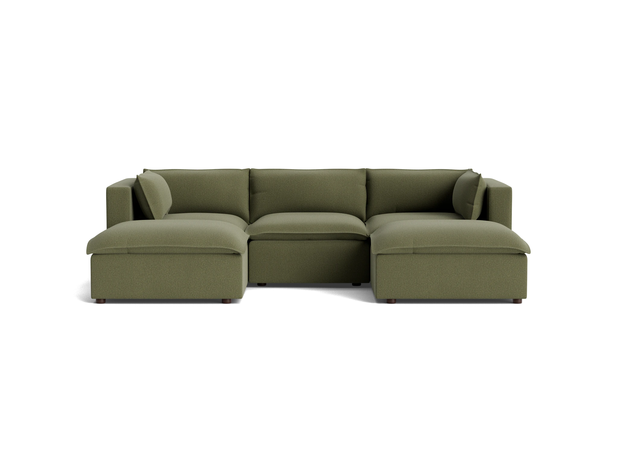 haine modular chaise sectional faithful olive