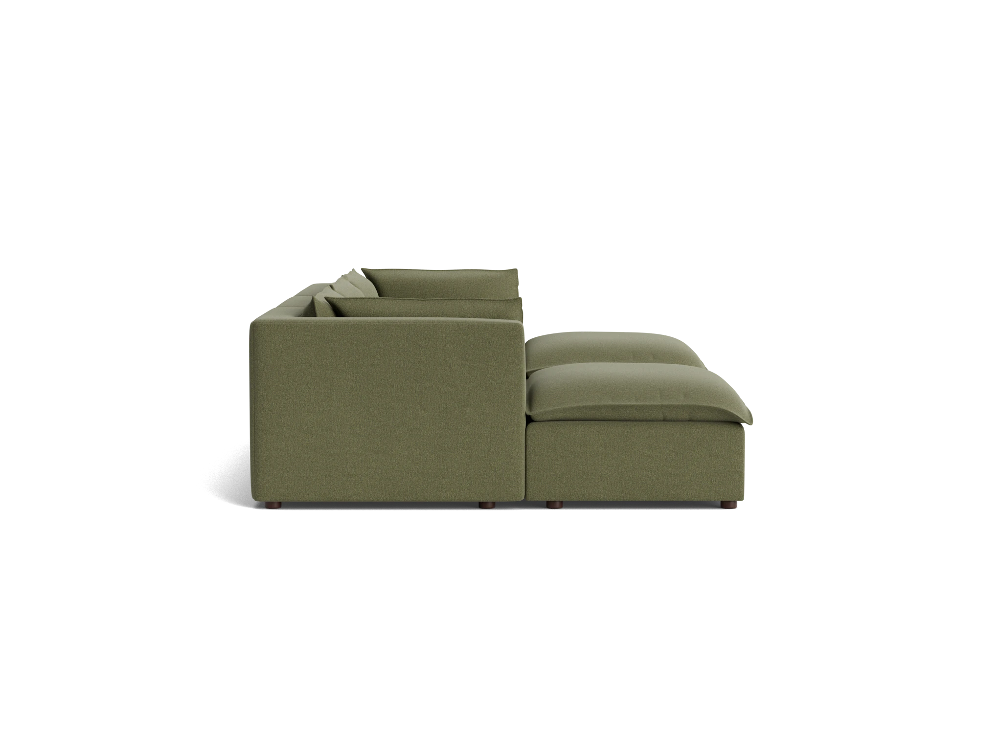 haine modular chaise sectional faithful olive