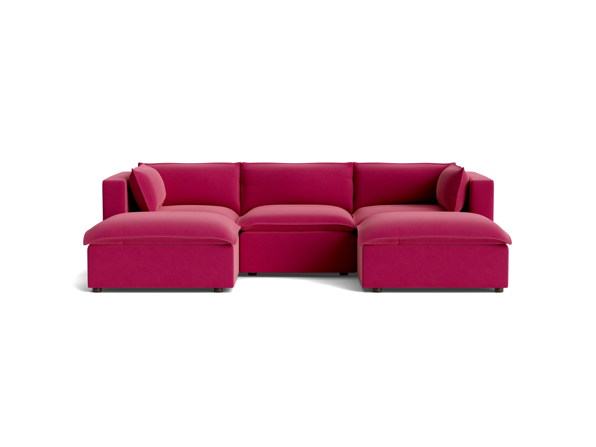 haine modular chaise sectional royale berry