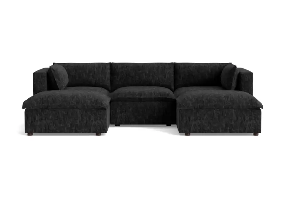 haine modular chaise sectional crave lava rock