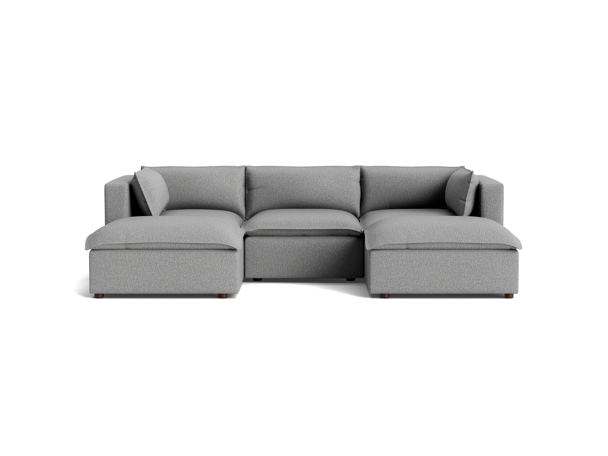 haine modular chaise sectional taylor felt gray
