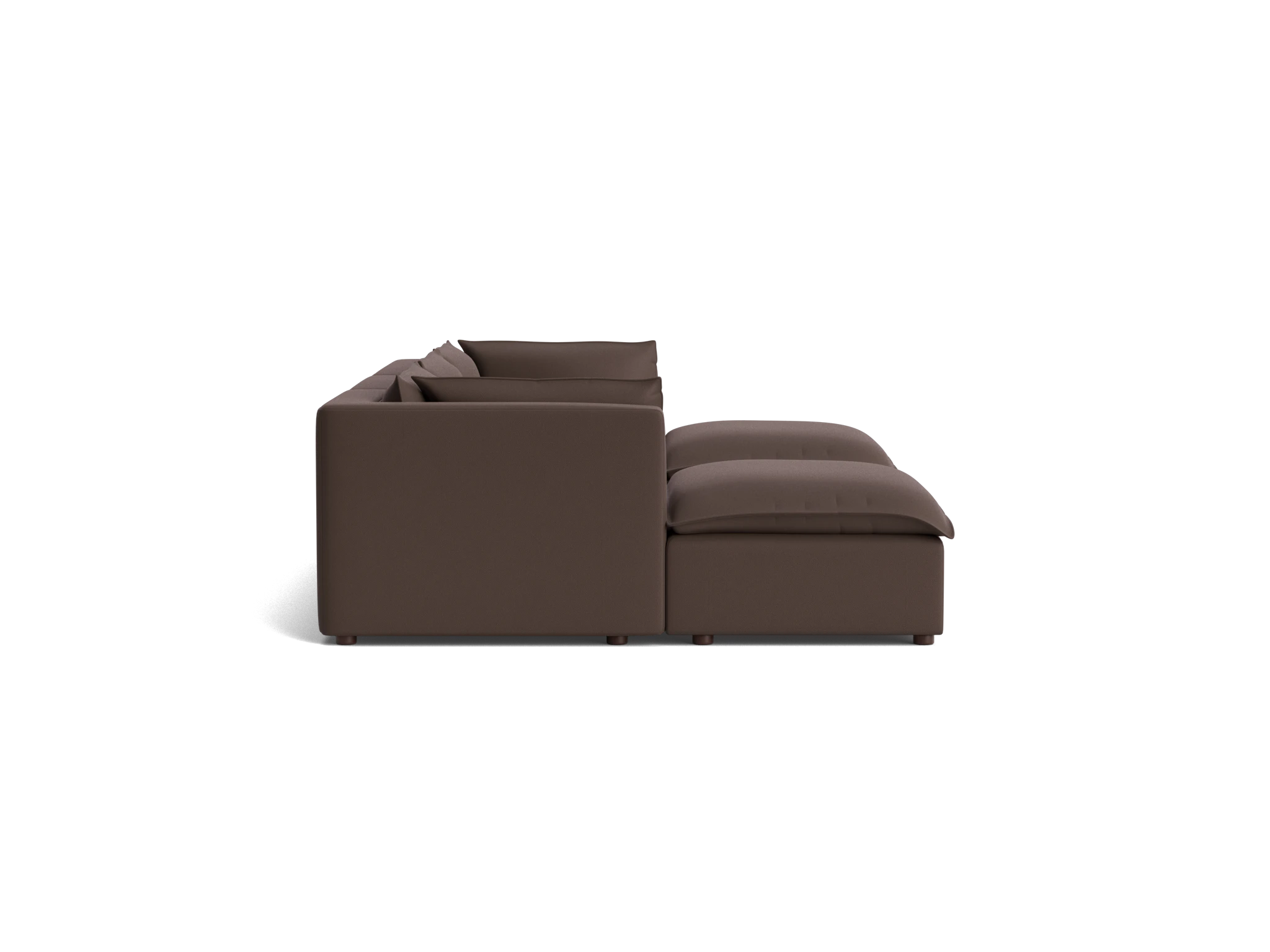 haine modular chaise sectional washed california shadow