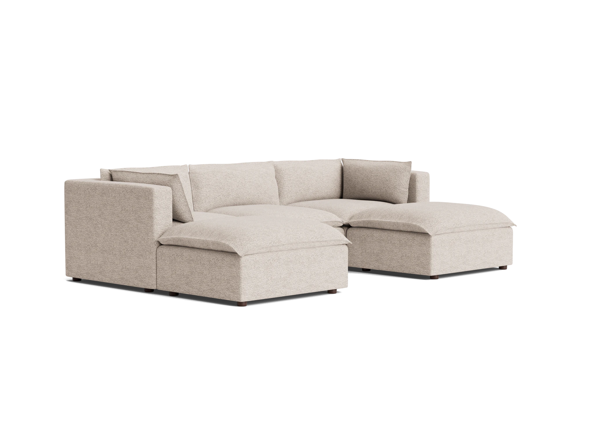haine modular chaise sectional borough cotton